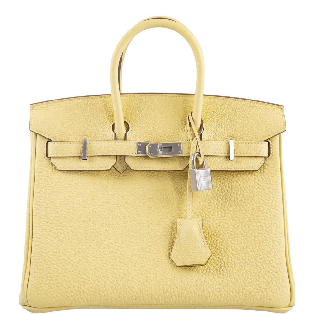 Hermès Birkin 25 Jaune Poussin Togo Palladium Hardware