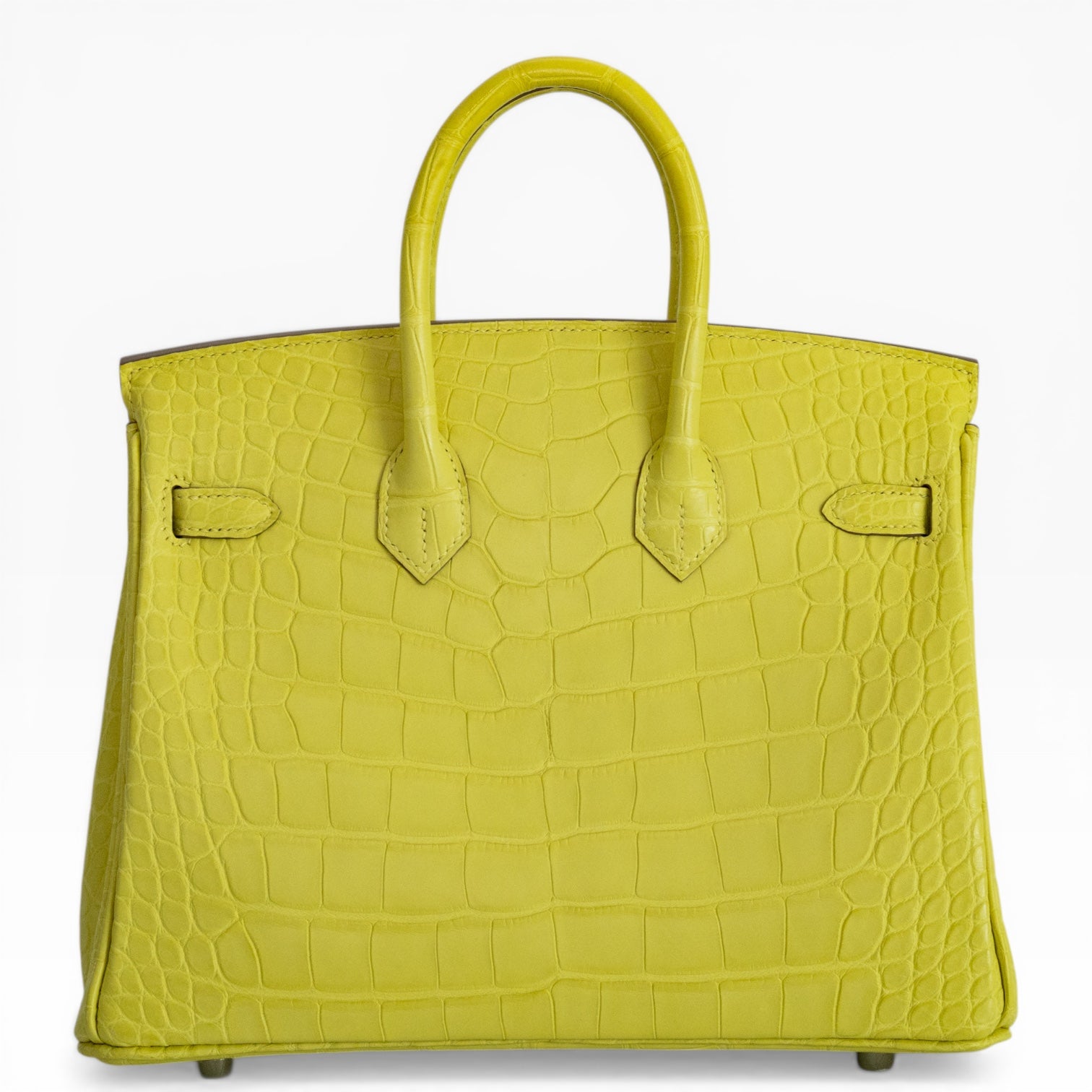 Hermès Birkin 25 Lime Matte Alligator Palladium Hardware