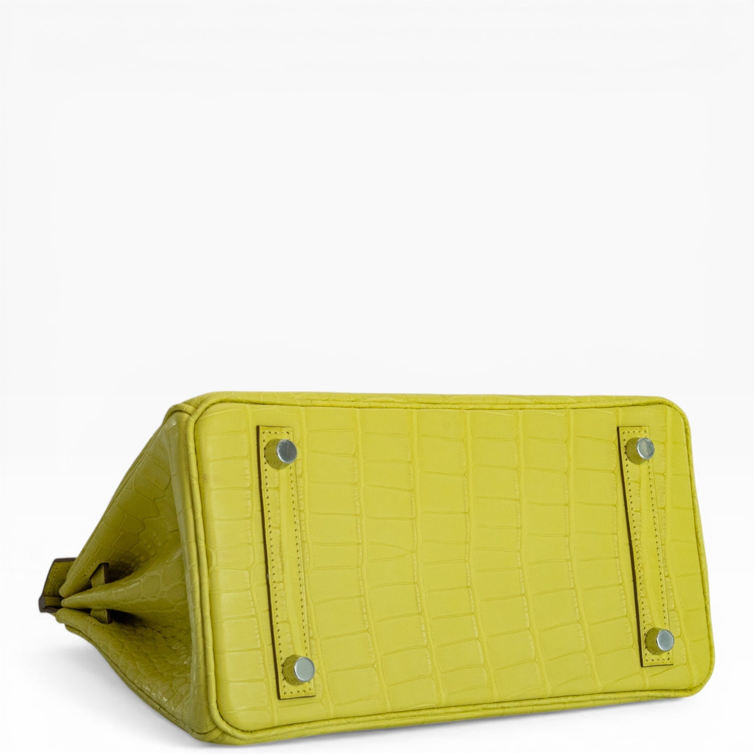 Hermès Birkin 25 Lime Matte Alligator Palladium Hardware