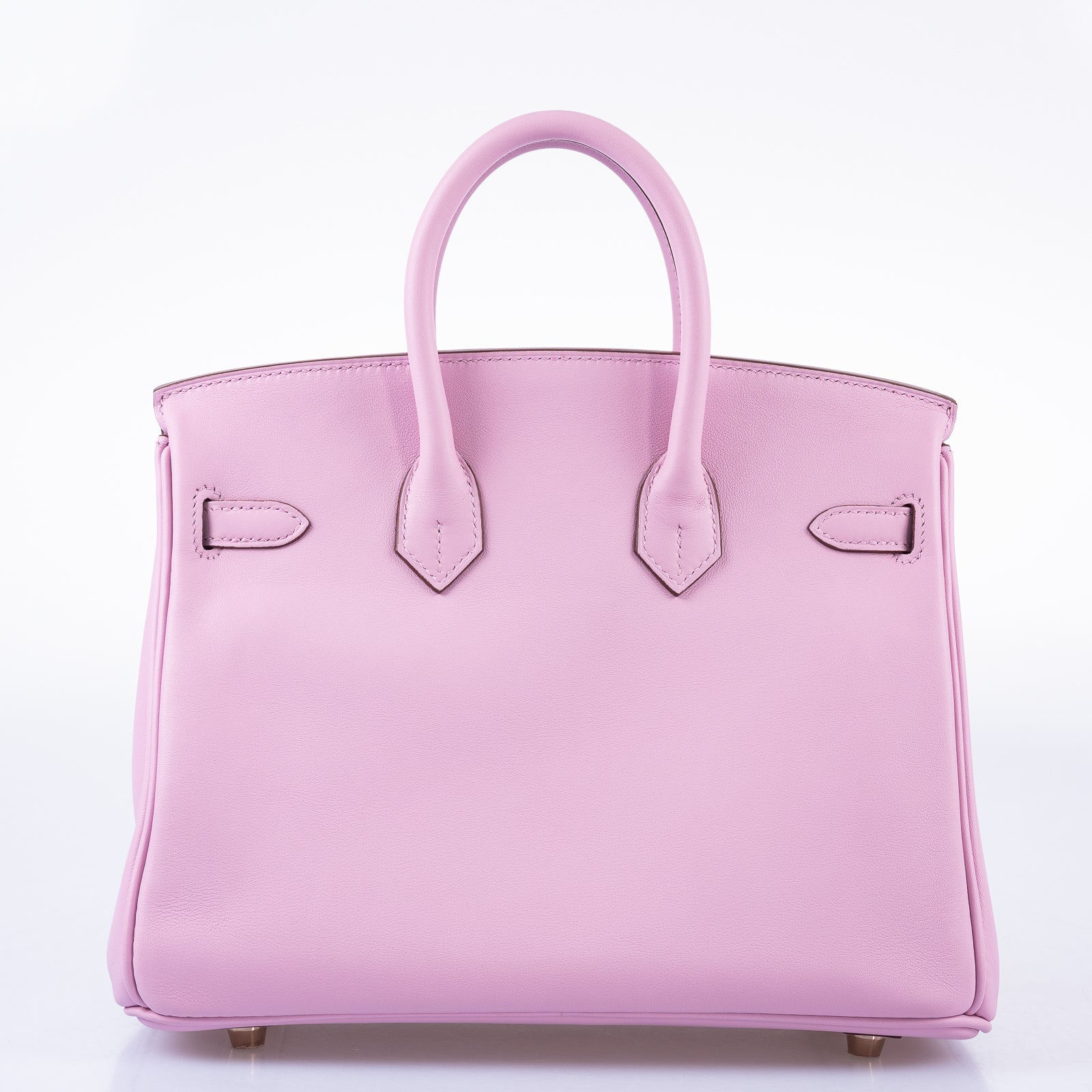 Hermès Birkin 25 Mauve Sylvestre Swift Rose Gold Hardware