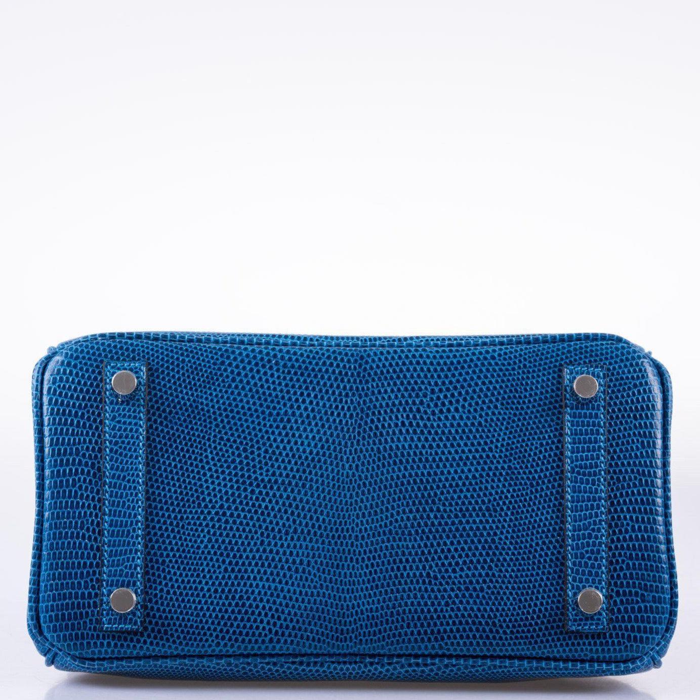 Hermès Birkin 25 Mykonos Niloticus Lizard Palladium Hardware