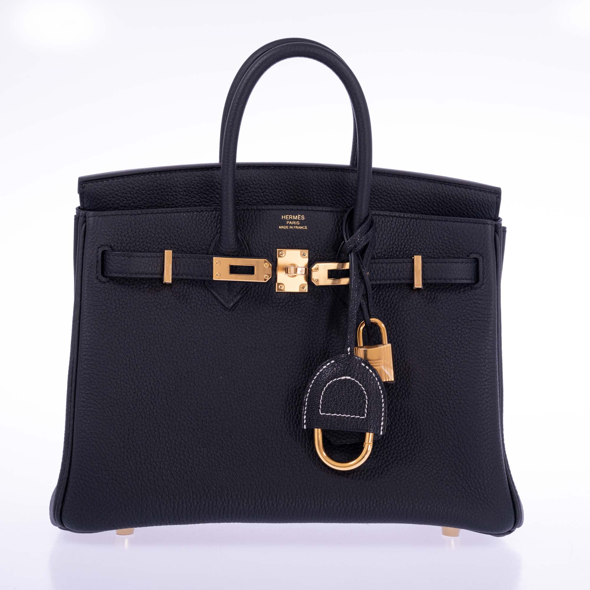 Hermès Birkin 25 Noir Togo Gold Hardware