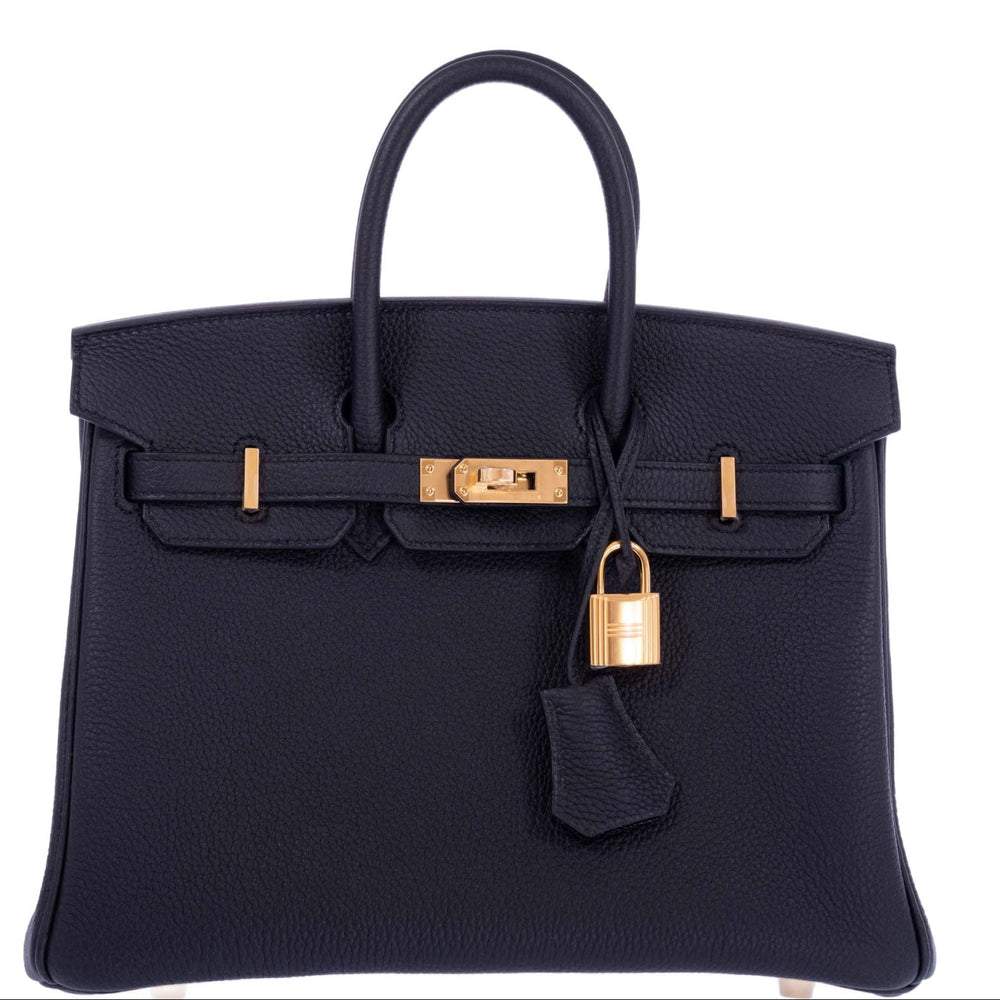 Hermès Birkin 25 Noir Togo Gold Hardware