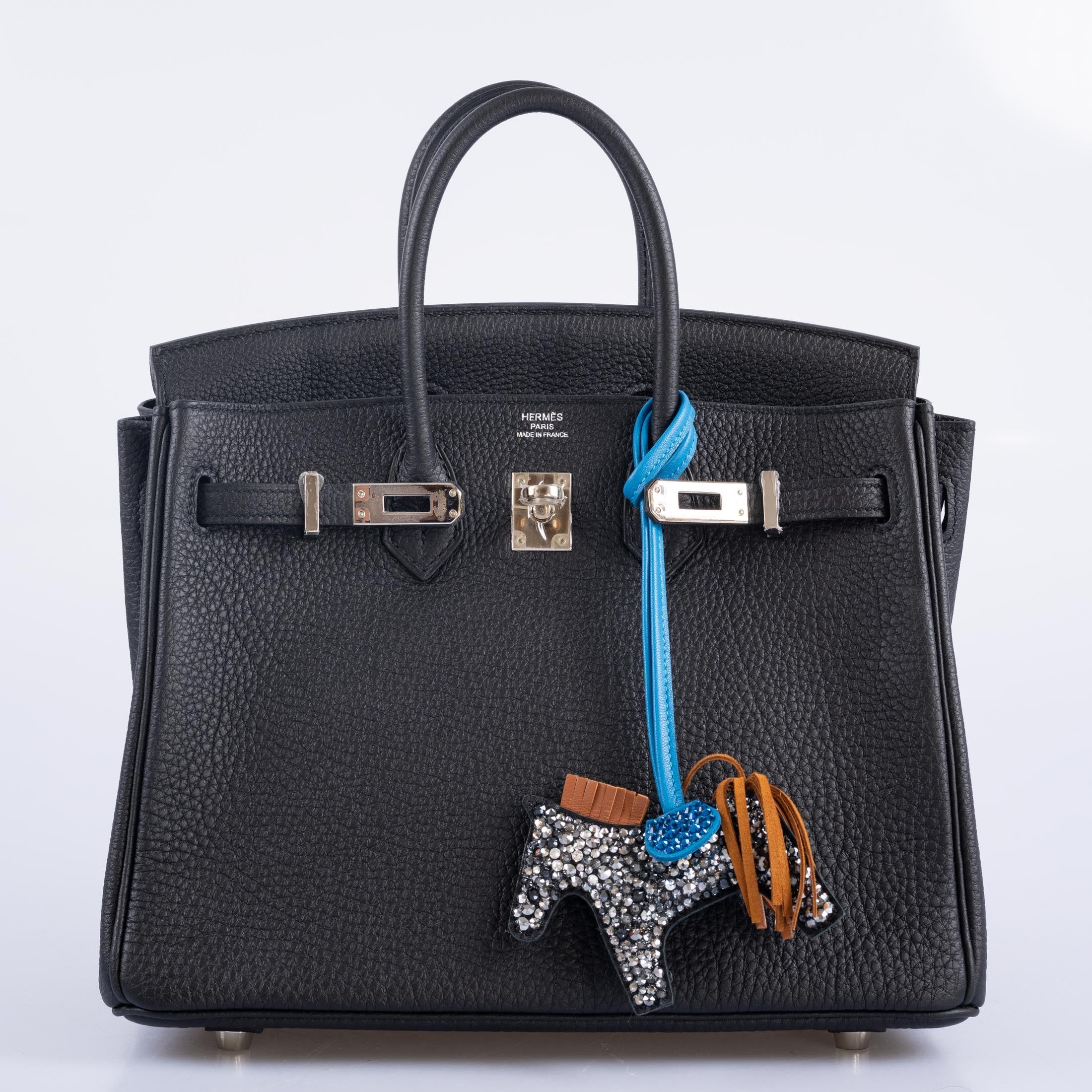 Hermès Birkin 25 Noir Togo Palladium Hardware | JANEFINDS