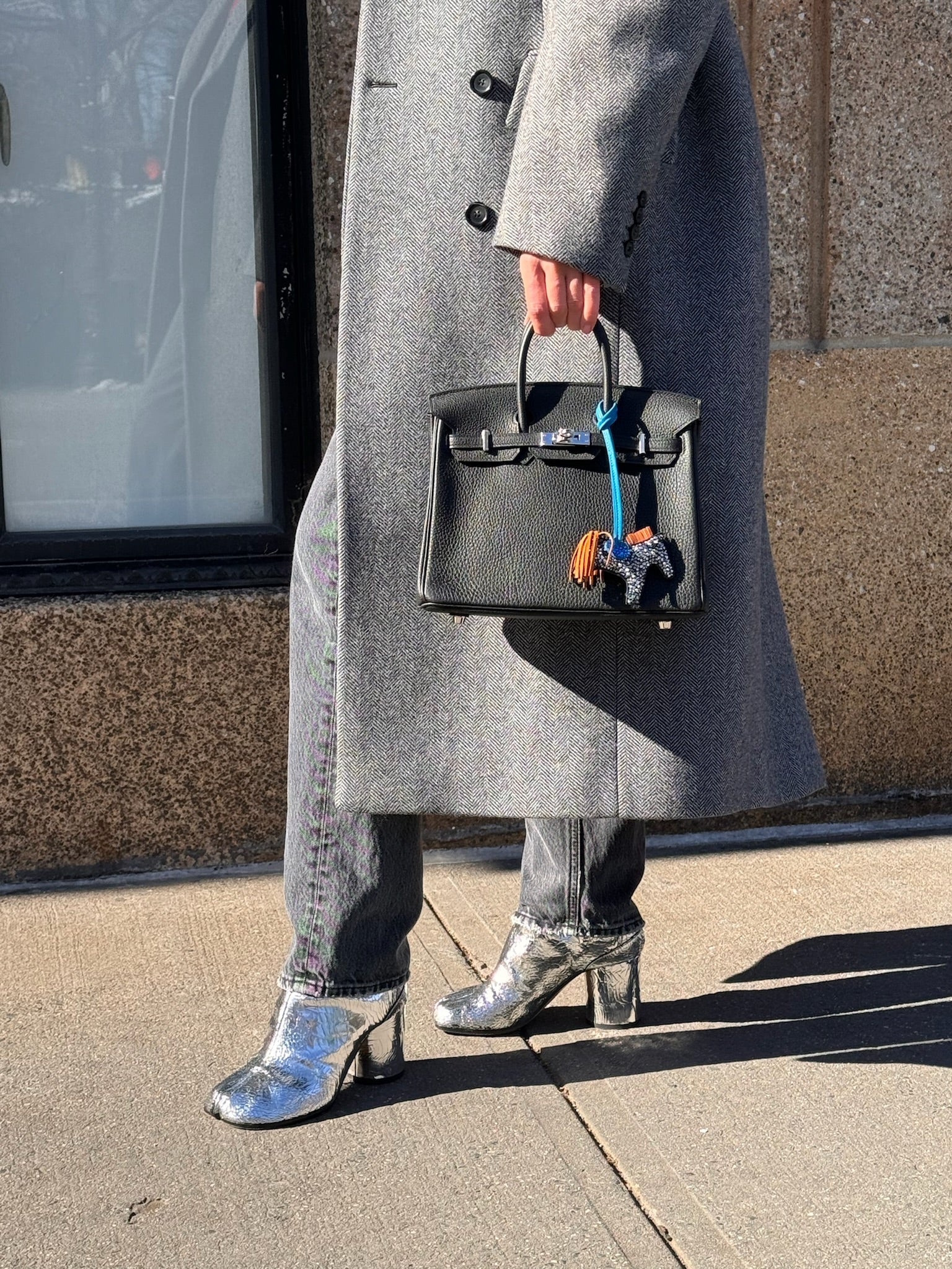 Hermès Birkin 25 Noir Togo Palladium Hardware
