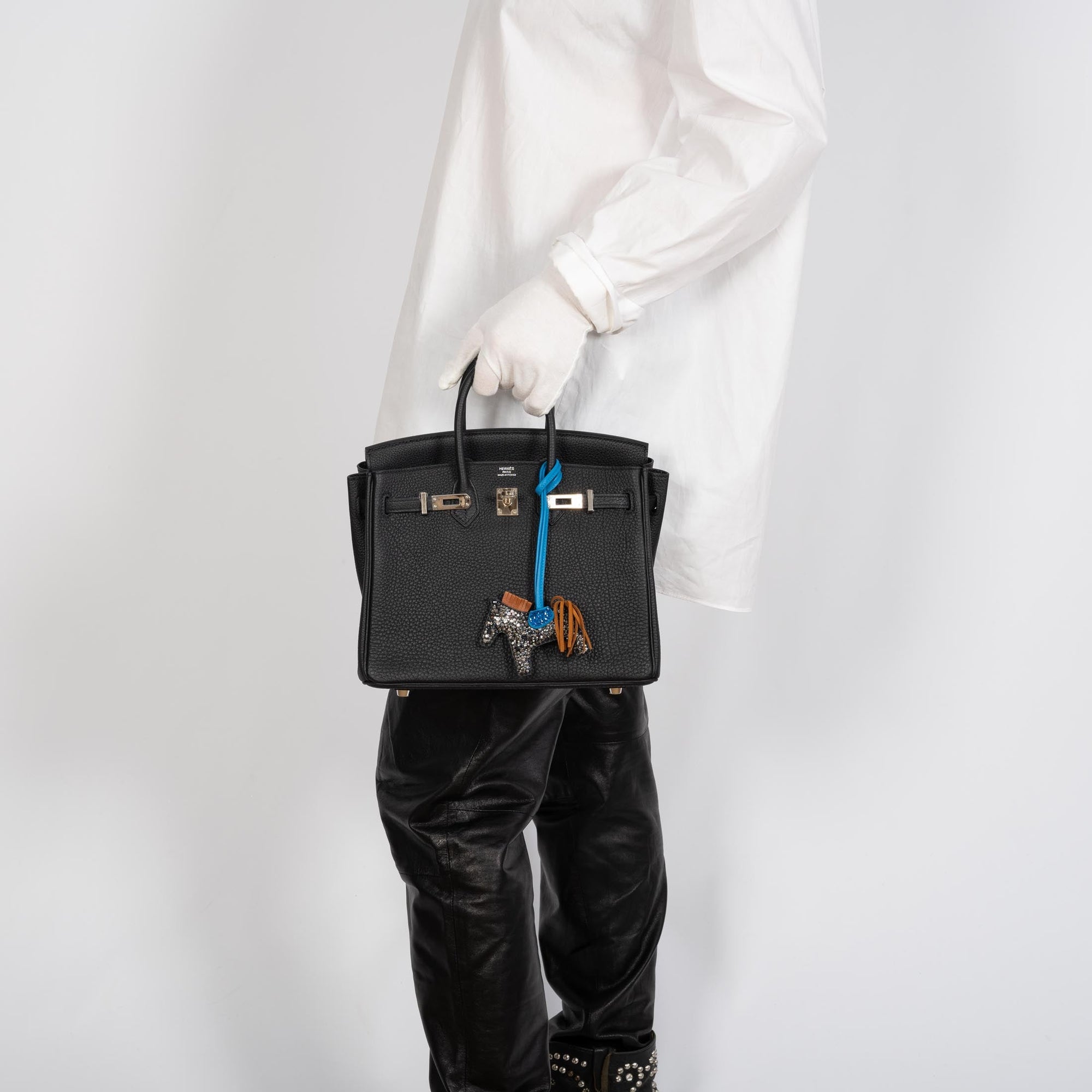Hermès Birkin 25 Noir Togo Palladium Hardware