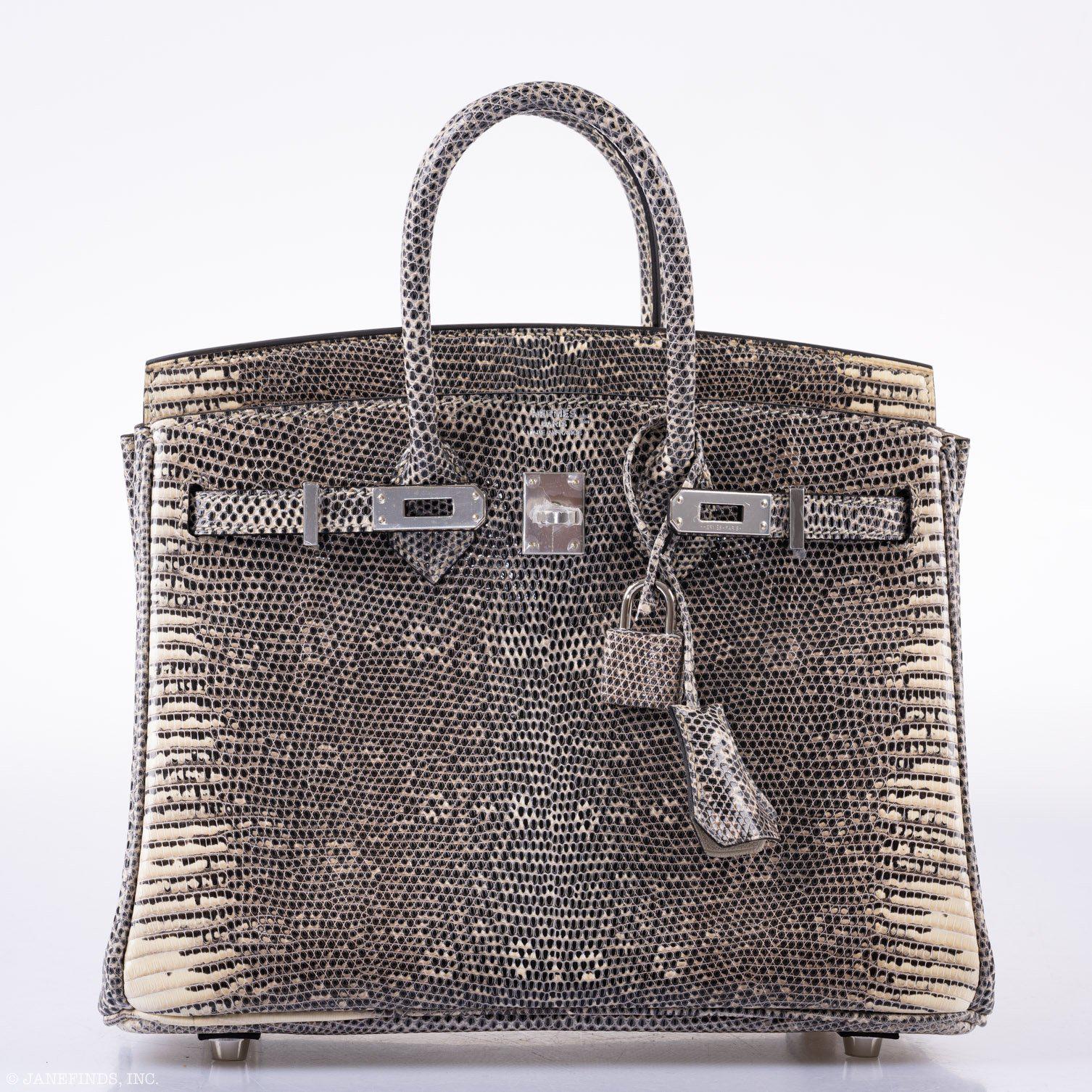 Hermès Birkin 25 Ombré Lizard Palladium Hardware