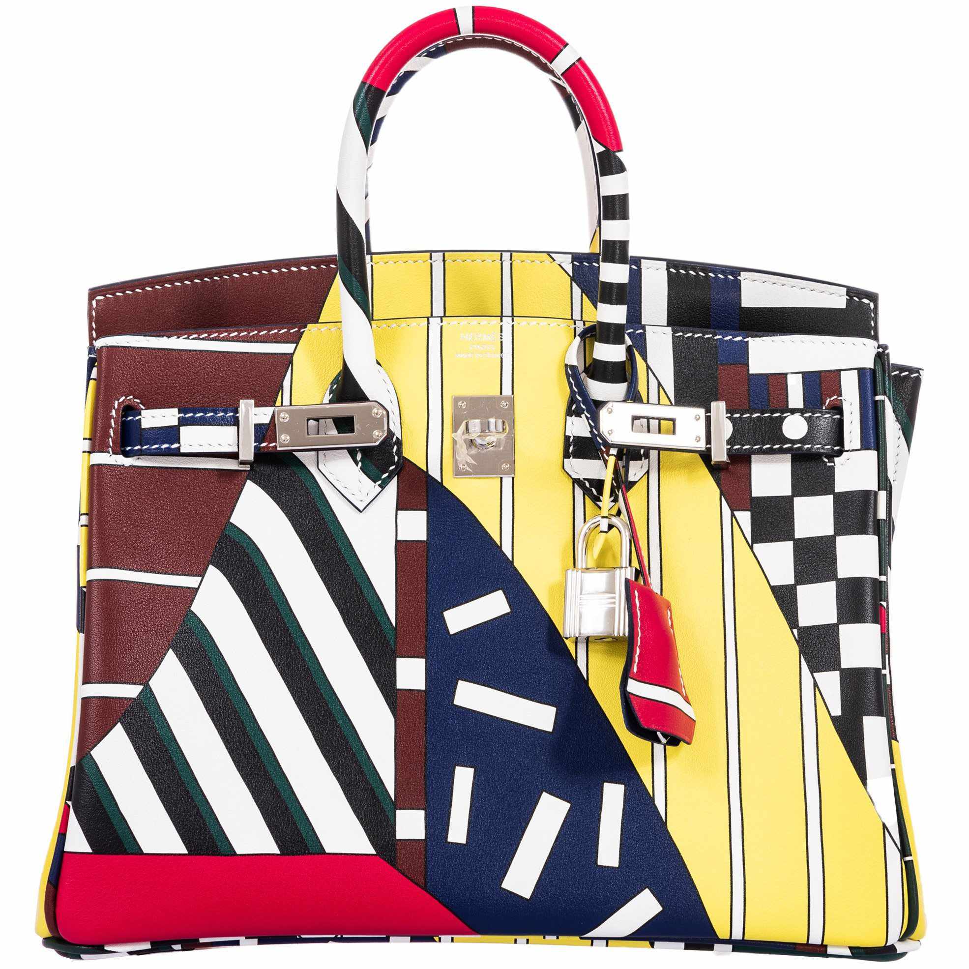 Hermès Birkin 25 One Two Three And Away We Go! - Limited Edition By Nigel Peak Multicolor Swift Palladium Hardware