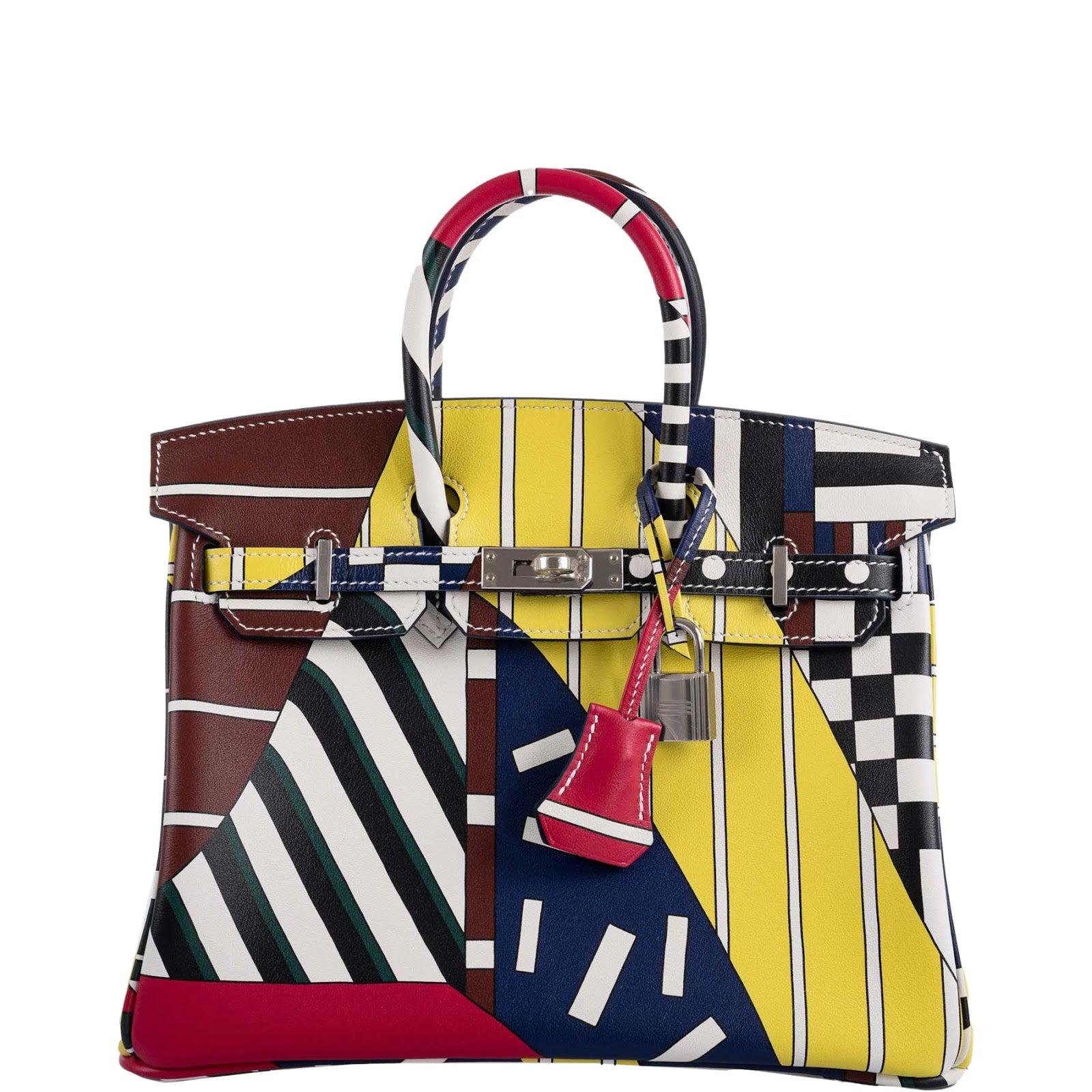 Hermès Birkin 25 One Two Three And Away We Go! - Limited Edition By Nigel Peak Multicolor Swift Palladium Hardware