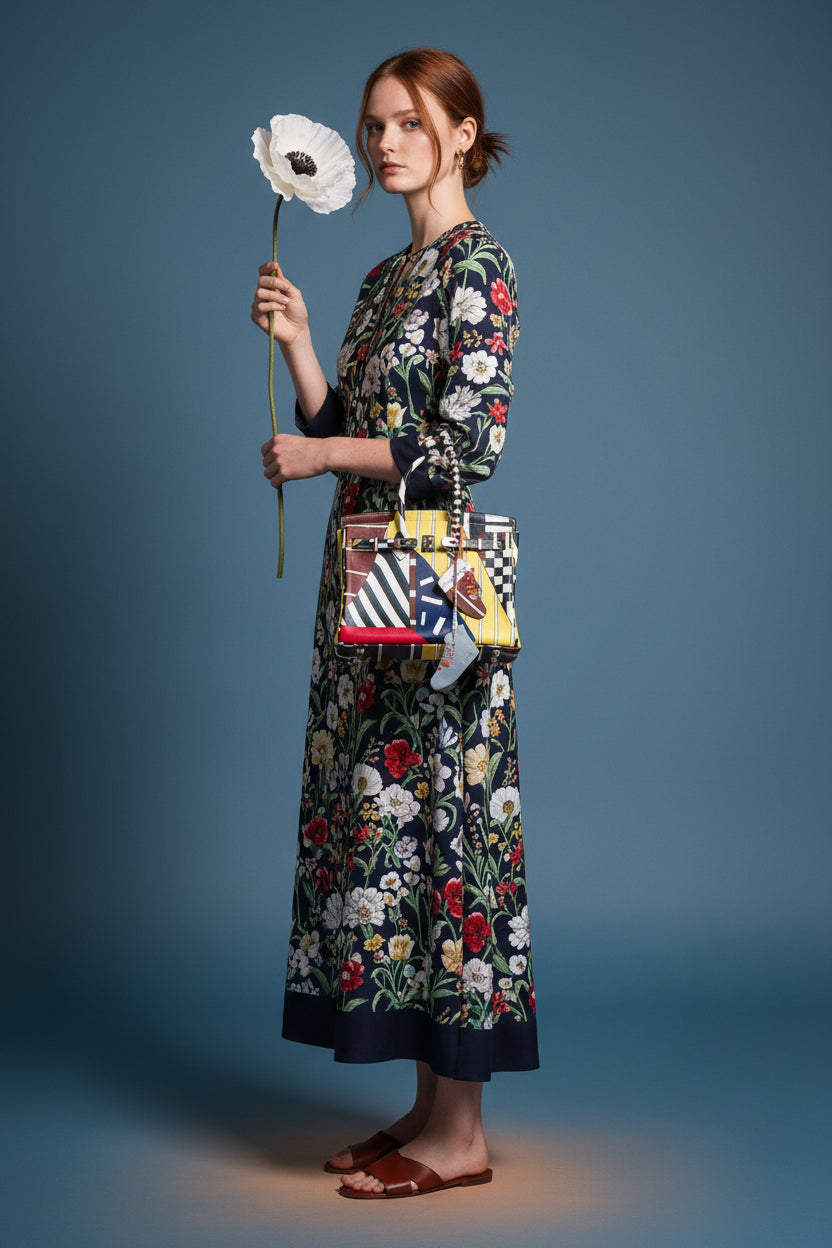 Hermès Birkin 25 One Two Three And Away We Go! - Limited Edition By Nigel Peak Multicolor Swift Palladium Hardware