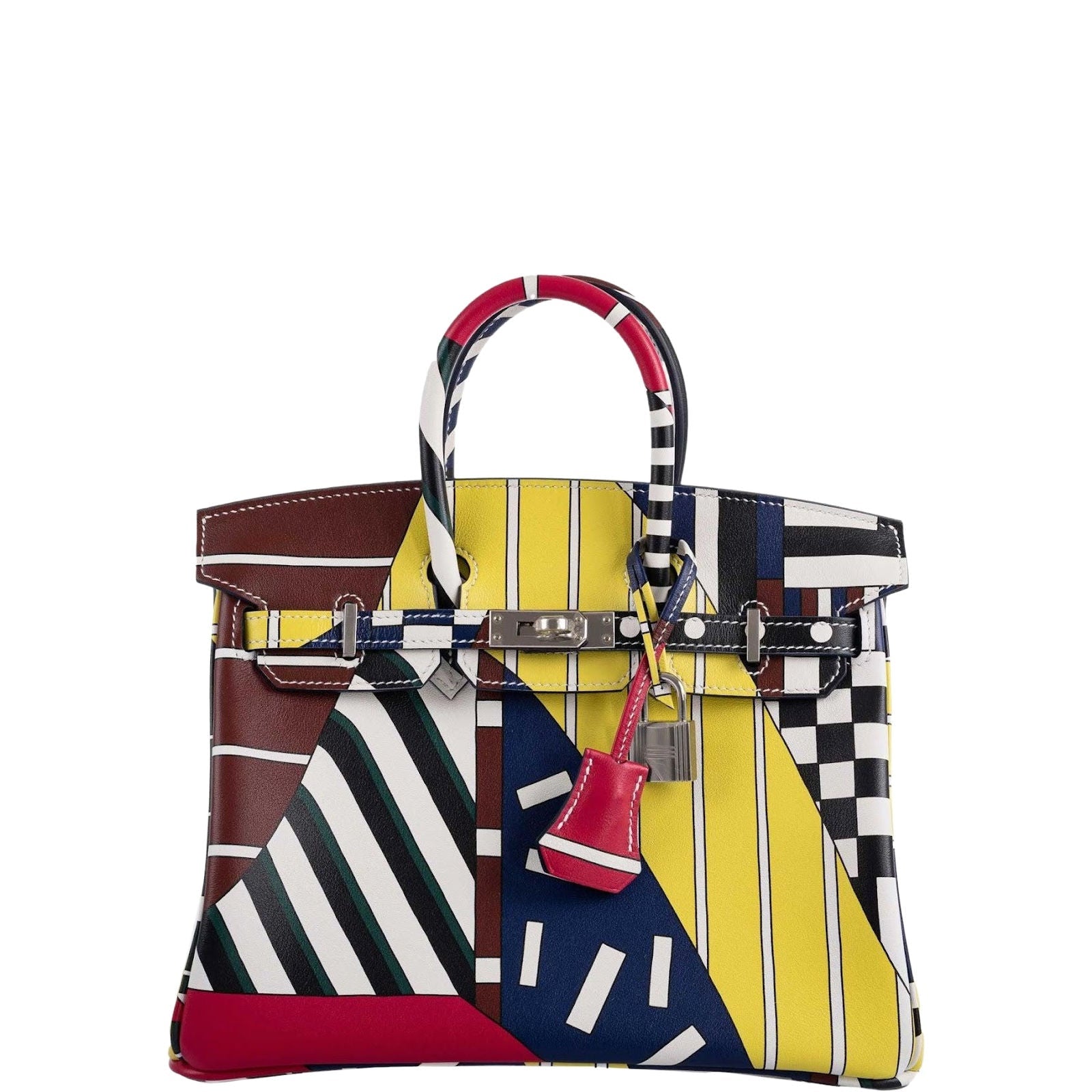 Hermès Birkin 25 One Two Three And Away We Go! - Limited Edition By Nigel Peak Multicolor Swift Palladium Hardware