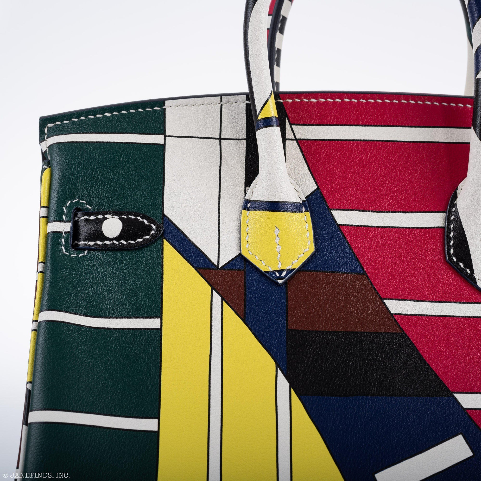 Hermès Birkin 25 One Two Three and Away We Go Nigel Peake Swift Palladium Hardware