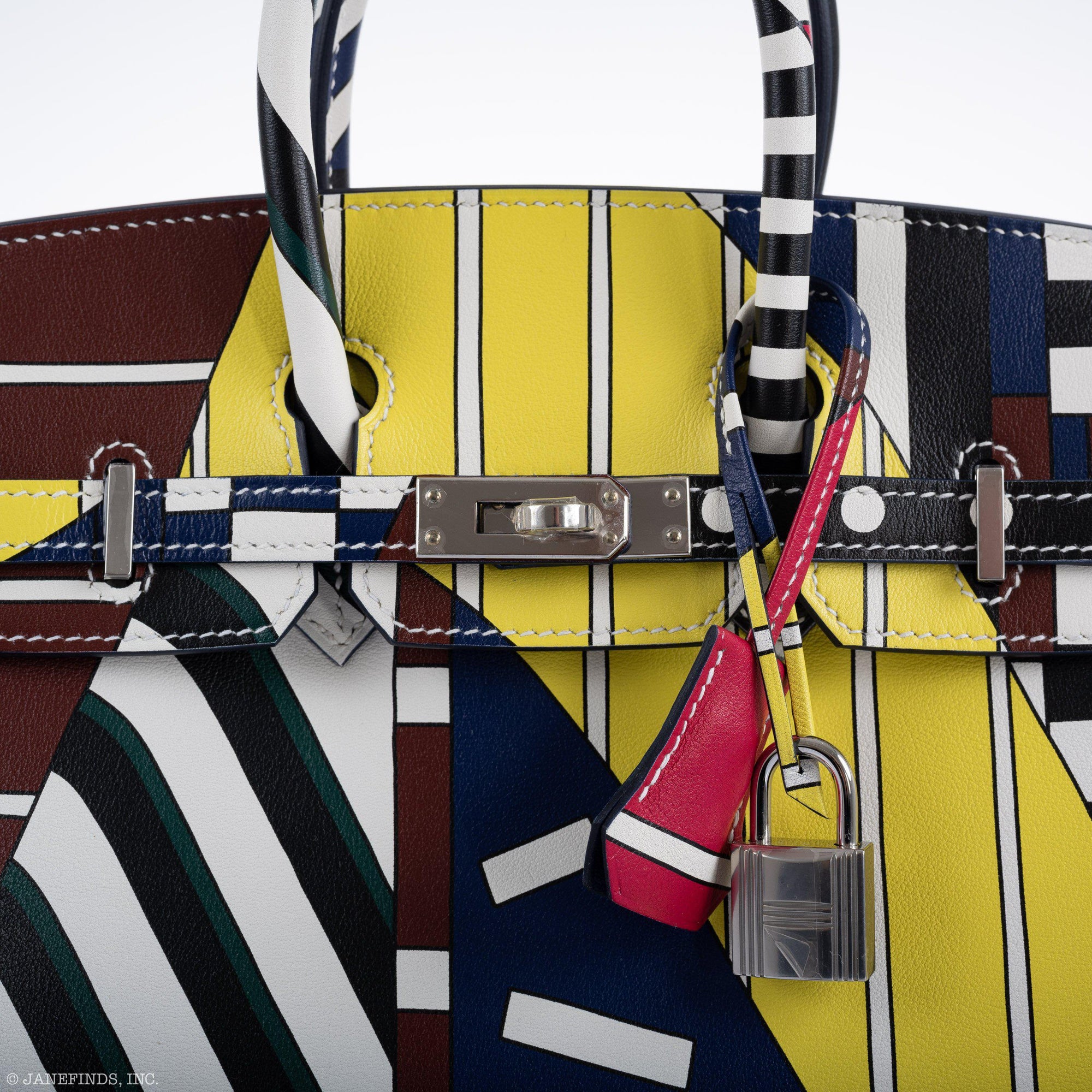 Hermès Birkin 25 One Two Three and Away We Go Nigel Peake Swift Palladium Hardware