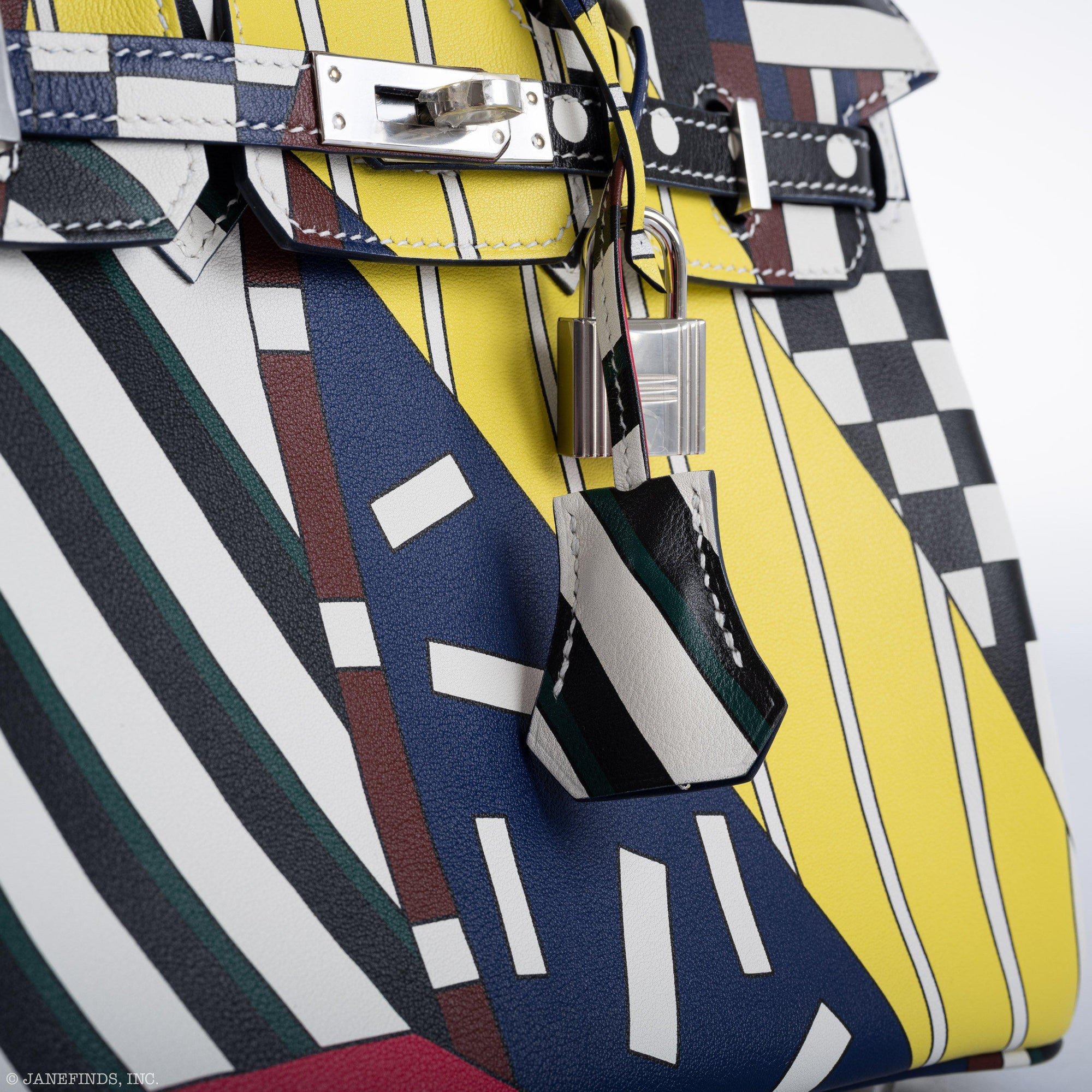 Hermès Birkin 25 One Two Three and Away We Go Nigel Peake Swift Palladium Hardware