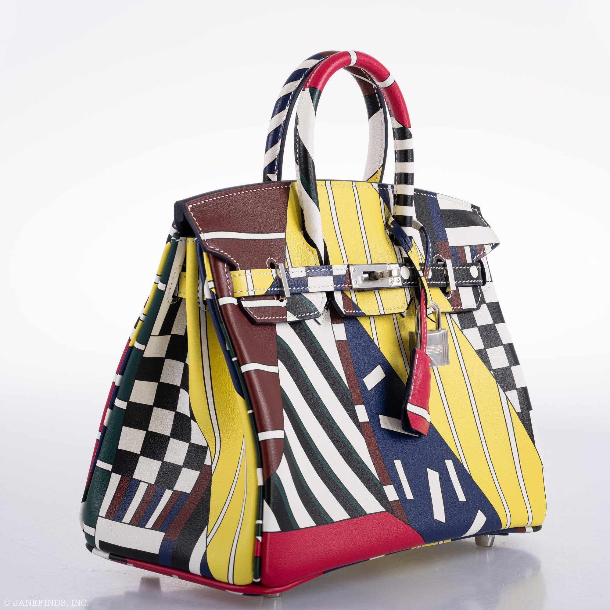 Hermès Birkin 25 One Two Three and Away We Go Nigel Peake Swift Palladium Hardware