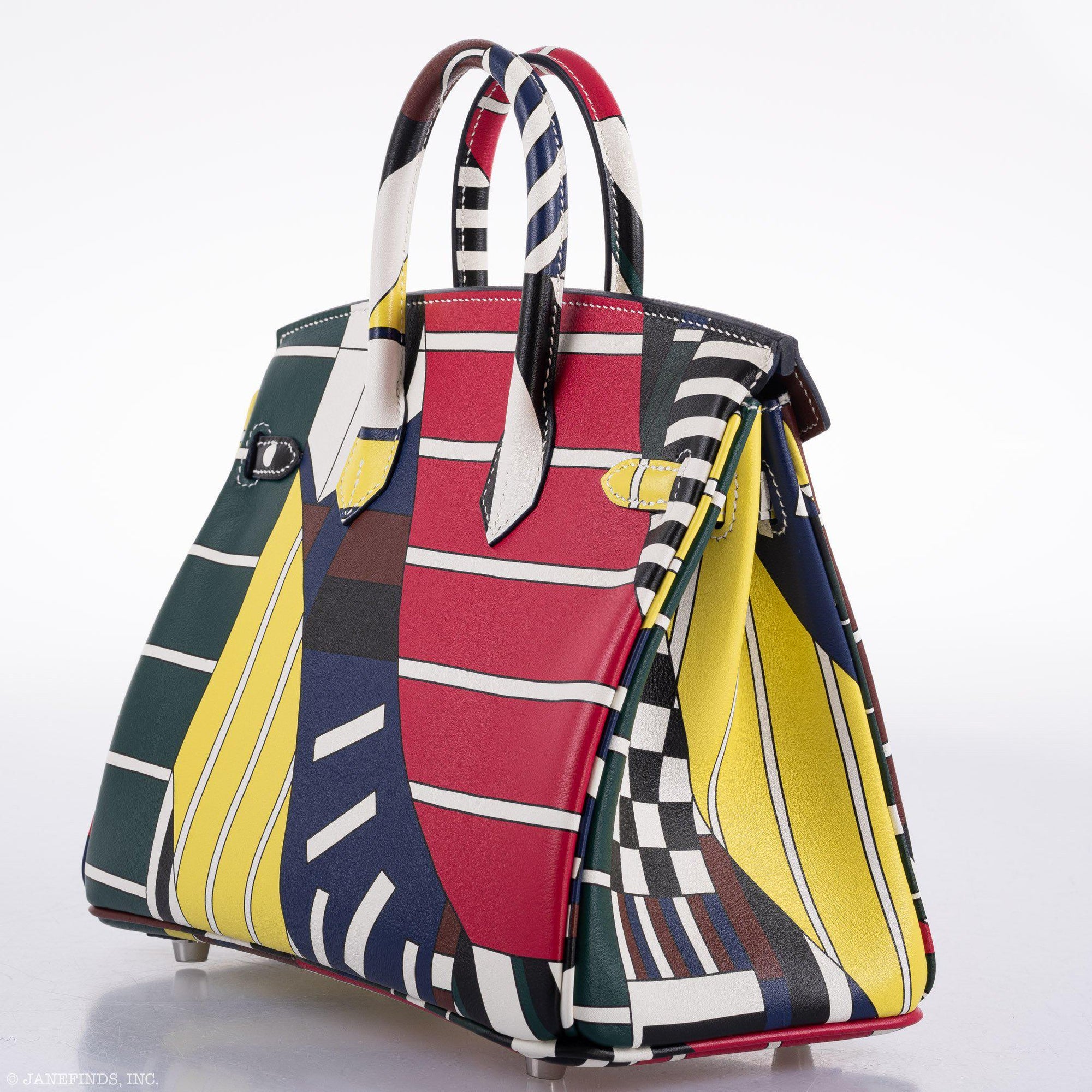 Hermès Birkin 25 One Two Three and Away We Go Nigel Peake Swift Palladium Hardware