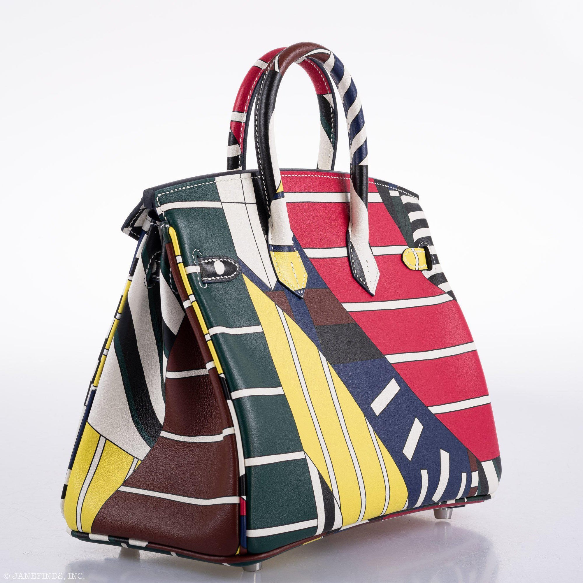 Hermès Birkin 25 One Two Three and Away We Go Nigel Peake Swift Palladium Hardware