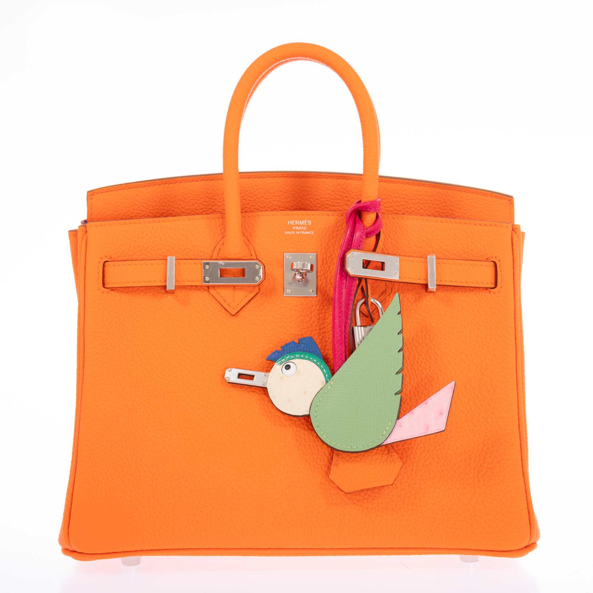 Hermès Birkin 25 Orange Minium Togo Palladium Hardware