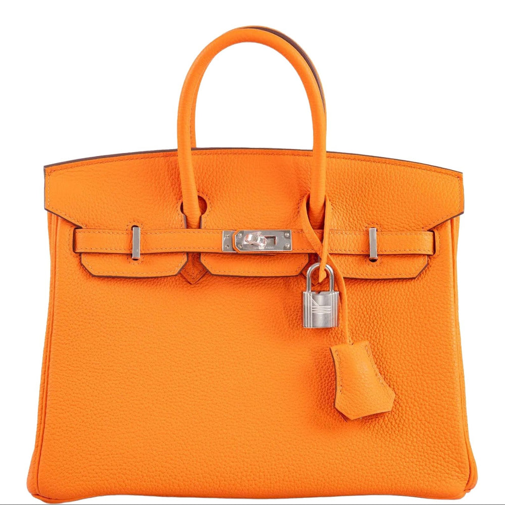 Hermès Birkin 25 Orange Minium Togo Palladium Hardware