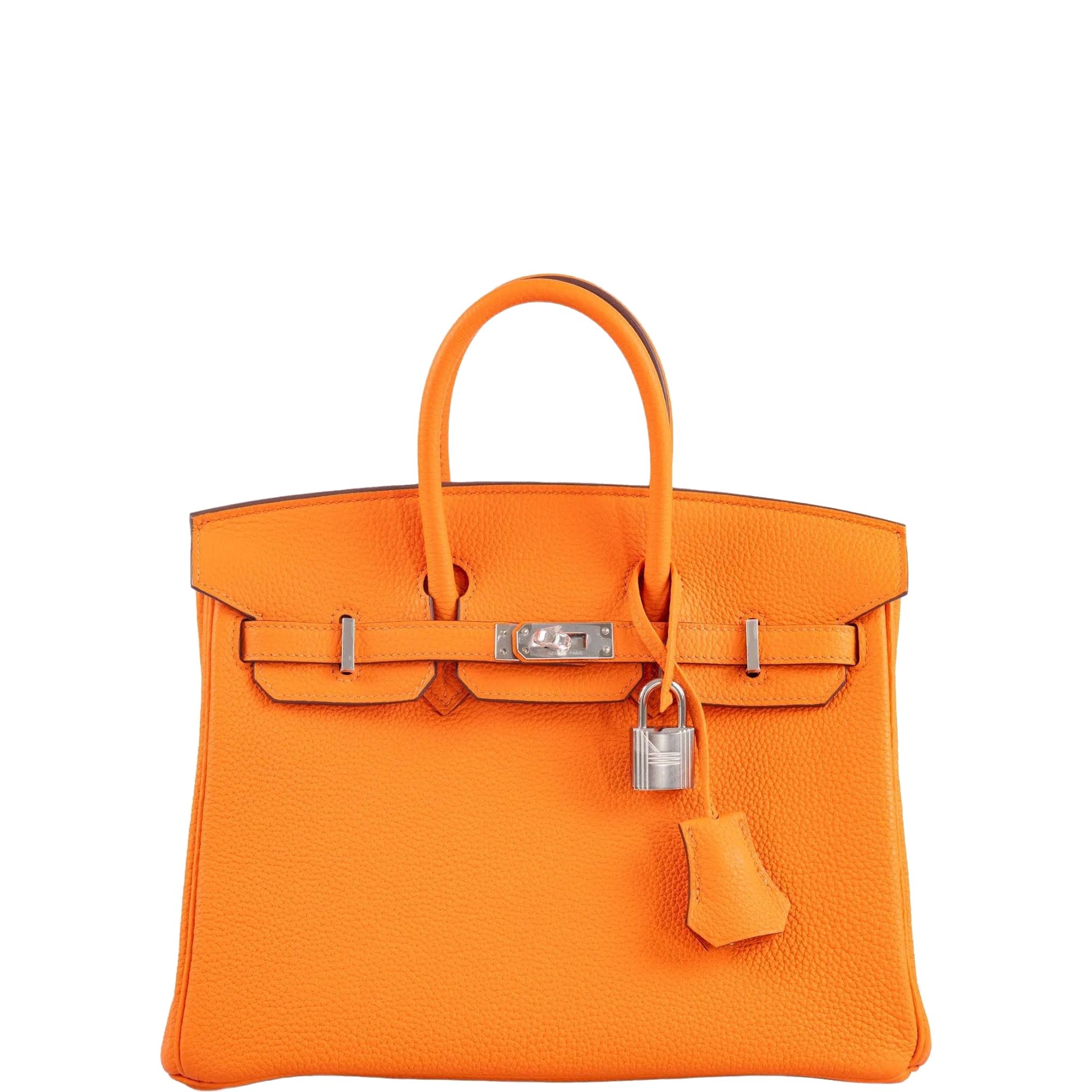 Hermès Birkin 25 Orange Minium Togo Palladium Hardware