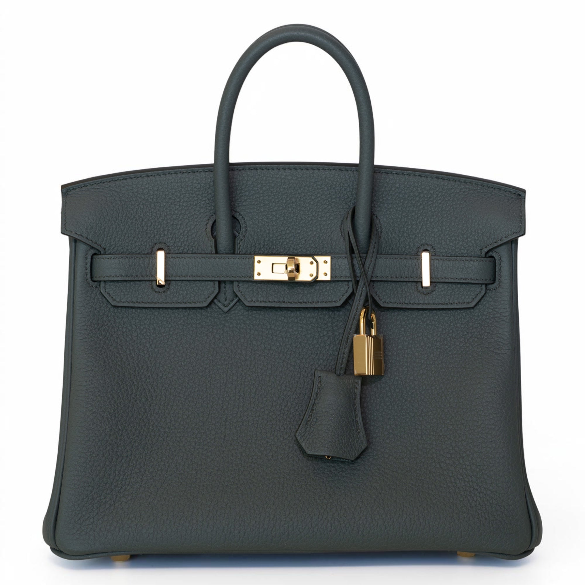 Hermès Birkin 25 Retourne Vert Amande Togo Gold Hardware