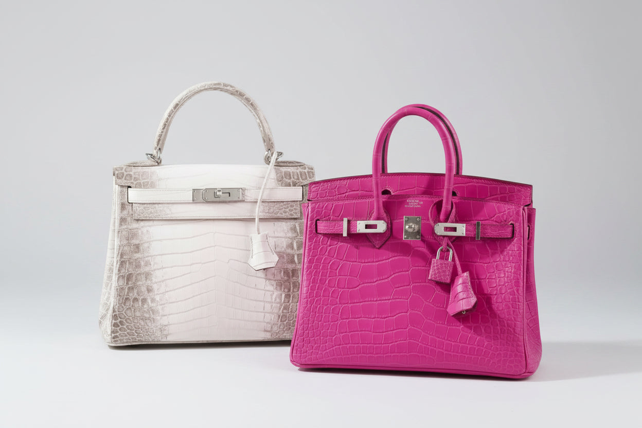Hermès Birkin 25 Rose Shocking Matte Alligator Palladium Hardware