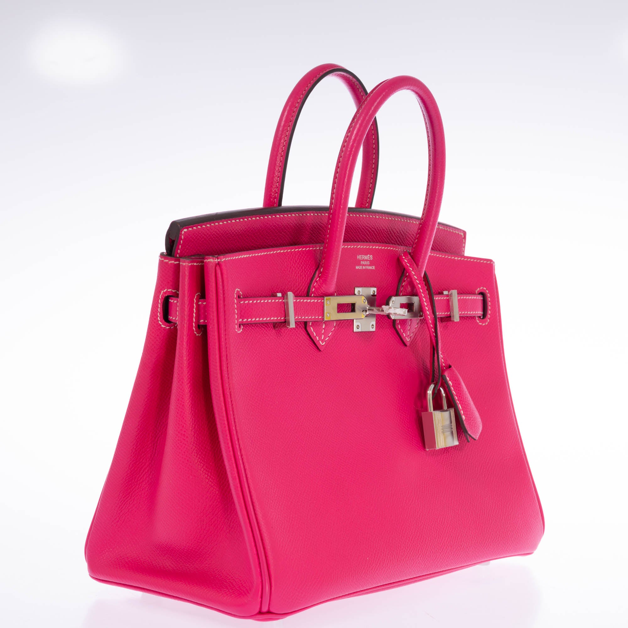 Hermès Birkin 25 Rose Tyrien Epsom Palladium Hardware