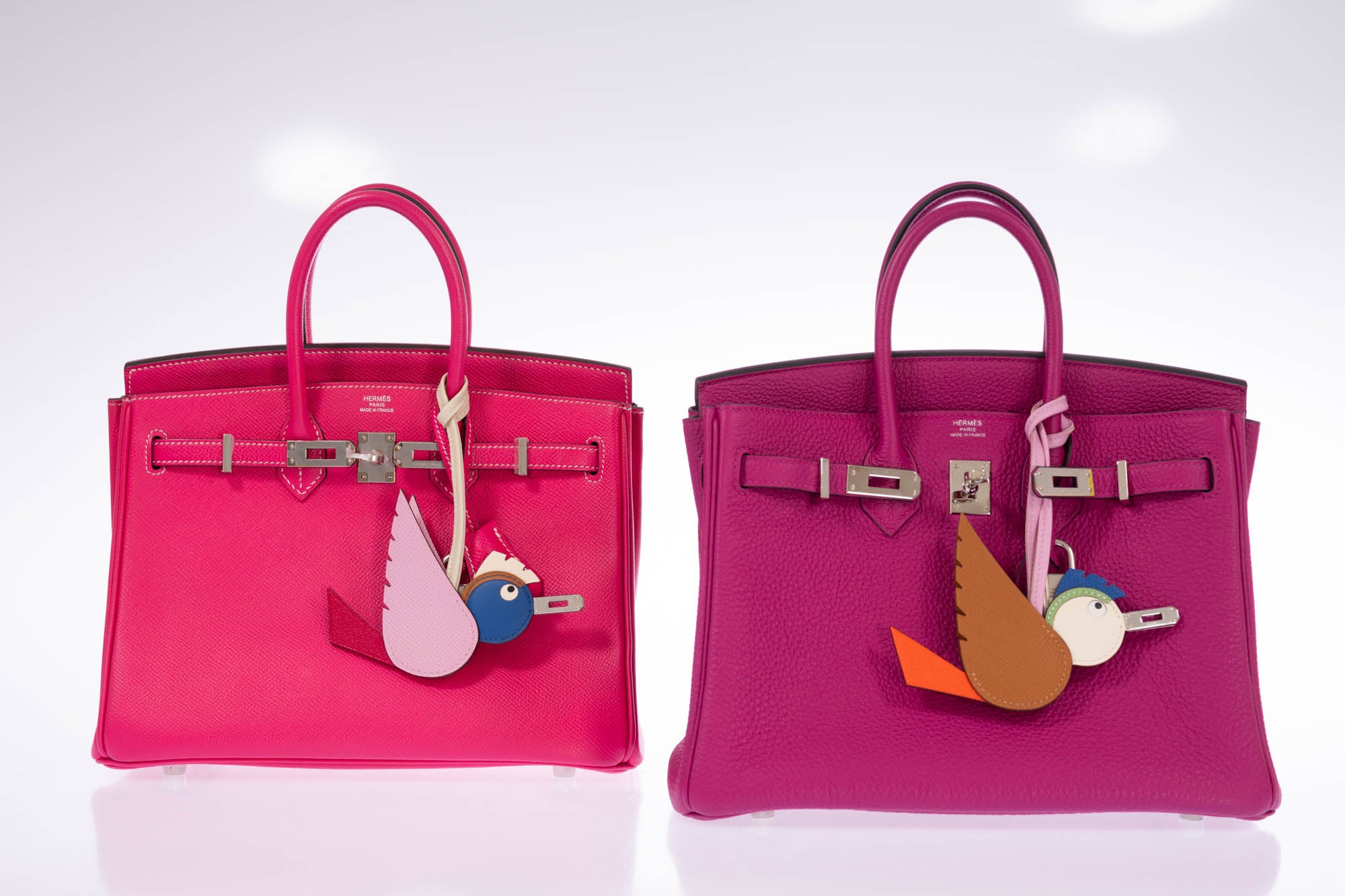 Hermès Birkin 25 Rose Tyrien Epsom Palladium Hardware