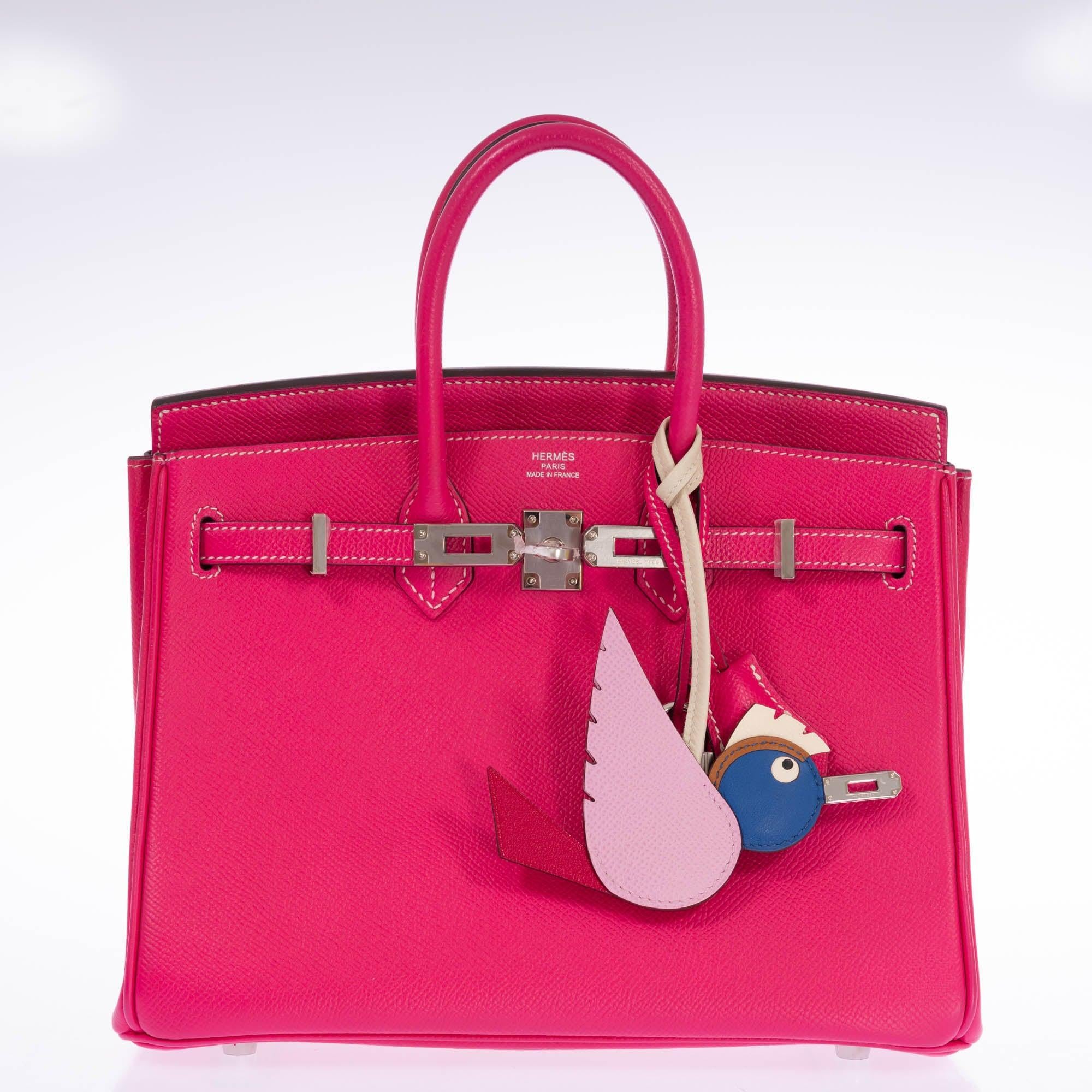 Hermès Birkin 25 Rose Tyrien Epsom Palladium Hardware