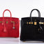 Hermès Birkin 25 Rouge Vif Salvator Lizard Gold Hardware