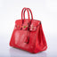 Hermès Birkin 25 Rouge Vif Salvator Lizard Gold Hardware