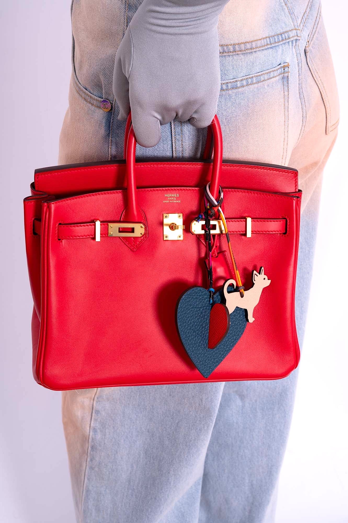 Hermès Birkin 25 Rouge de Coeur Veau Jonathan Gold Hardware