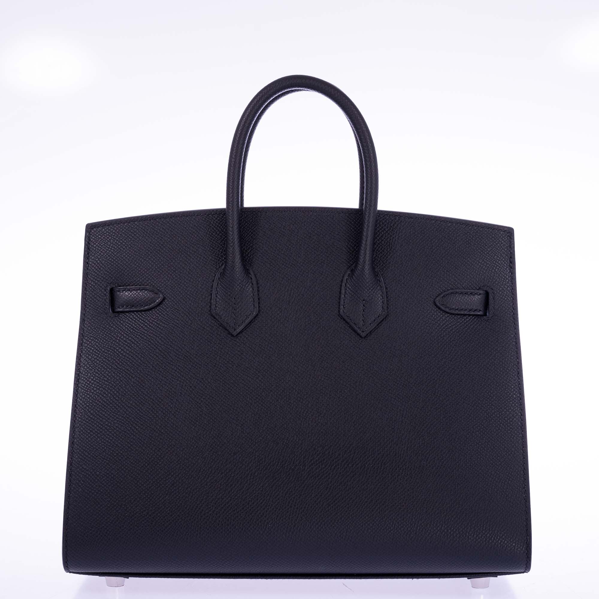 Hermès Birkin 25 Sellier Black Epsom Palladium Hardware