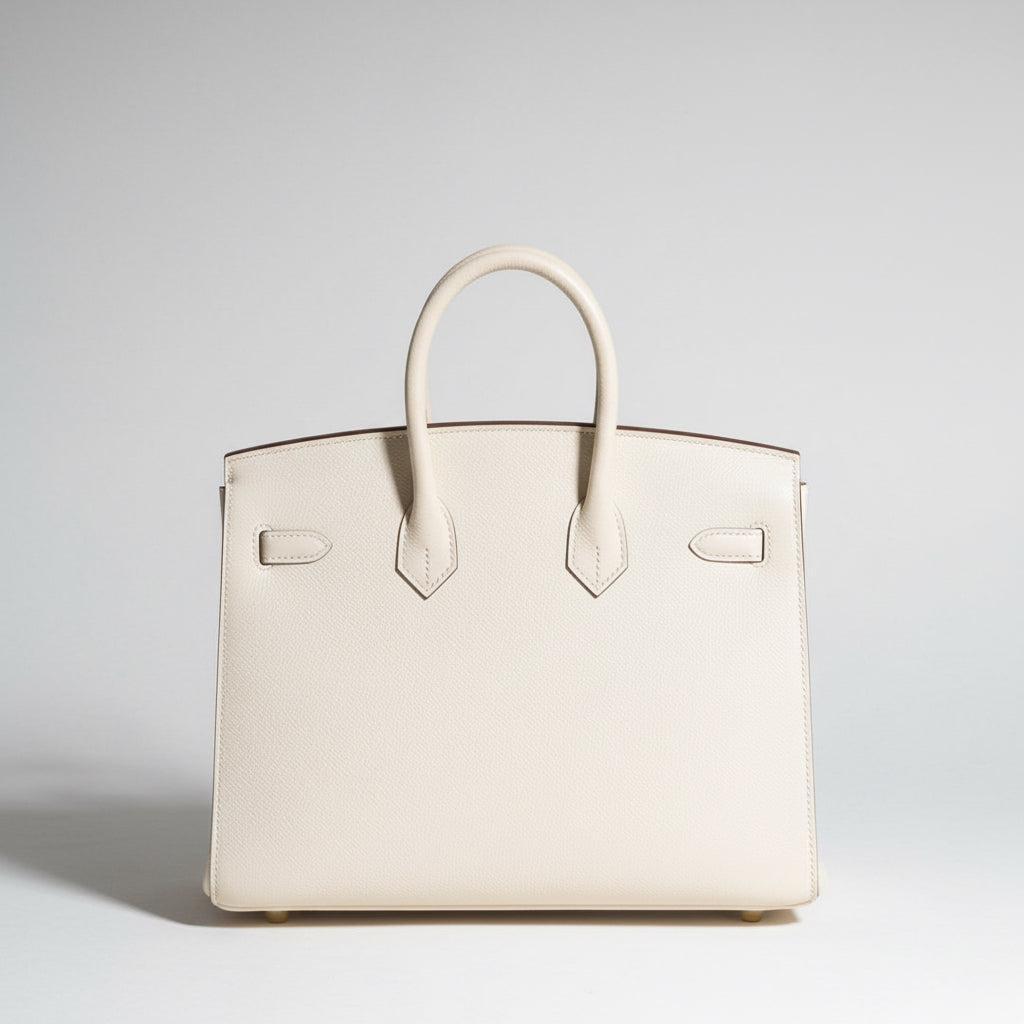 Hermès Birkin 25 Sellier Craie Epsom Gold Hardware
