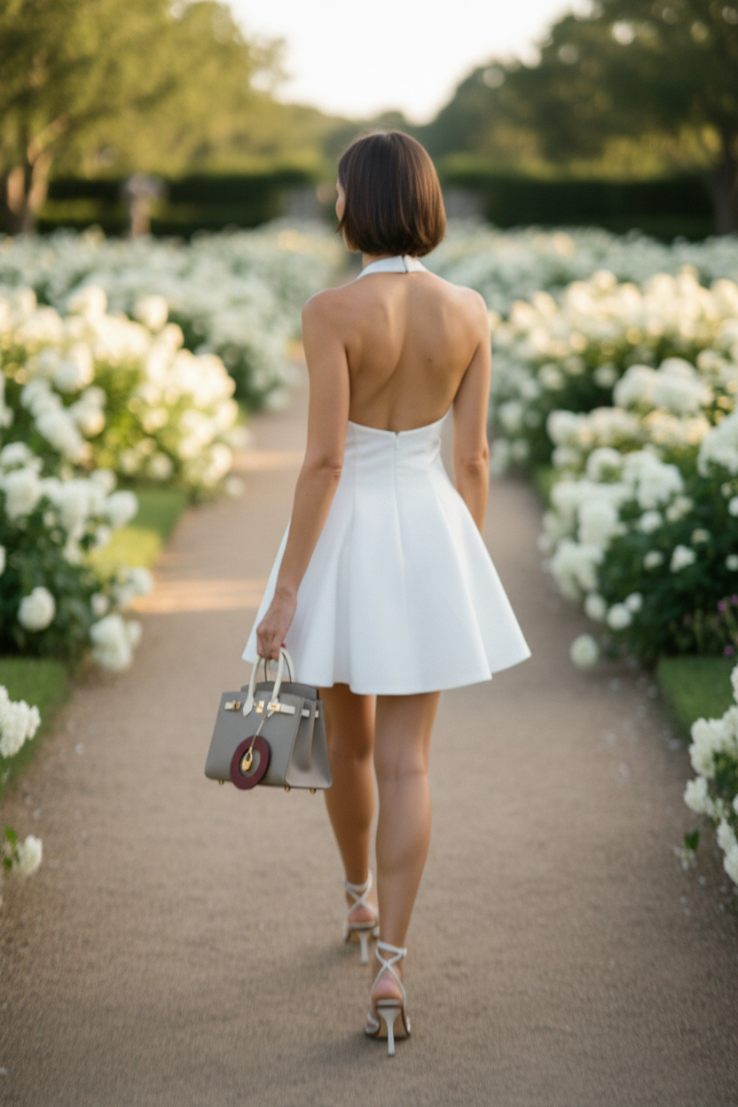 Hermès Birkin 25 Sellier HSS Bi-Color Gris Asphalte and Nata Epsom with Rose Gold Hardware