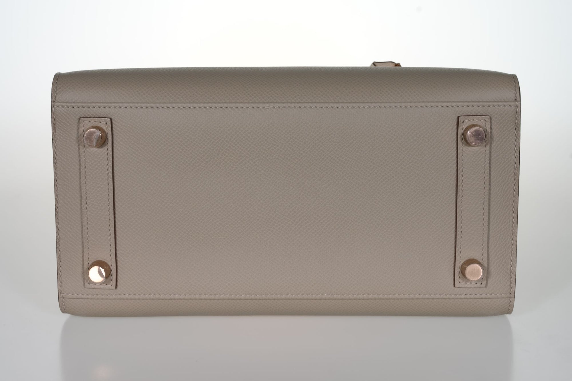Hermès Birkin 25 Sellier HSS Bi-Color Gris Asphalte and Nata Epsom with Rose Gold Hardware