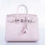 Hermès Birkin 25 Sellier Mauve Pale Epsom Palladium Hardware