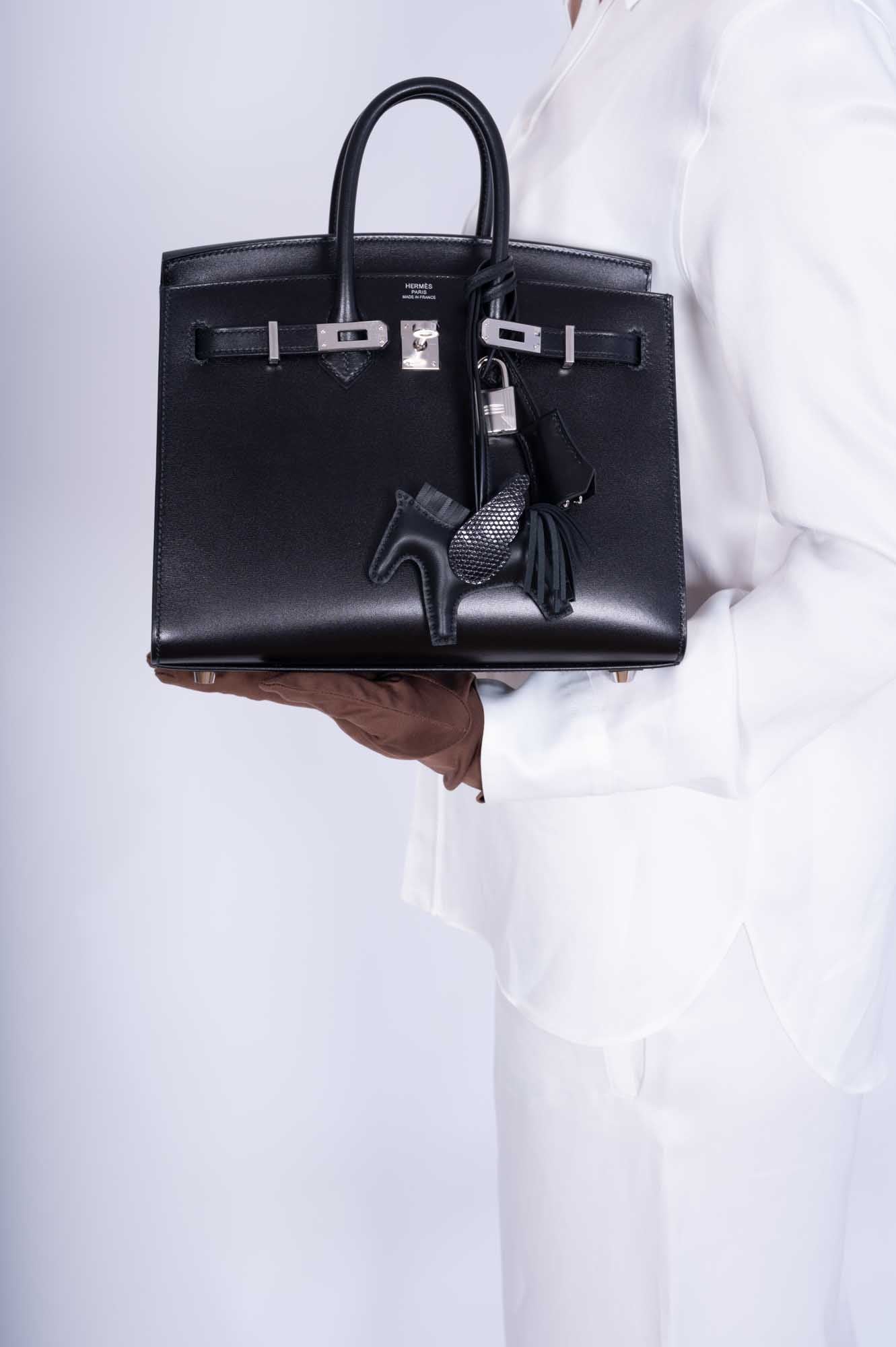 Hermès Birkin 25 Sellier Noir Box Calf Gold Hardware