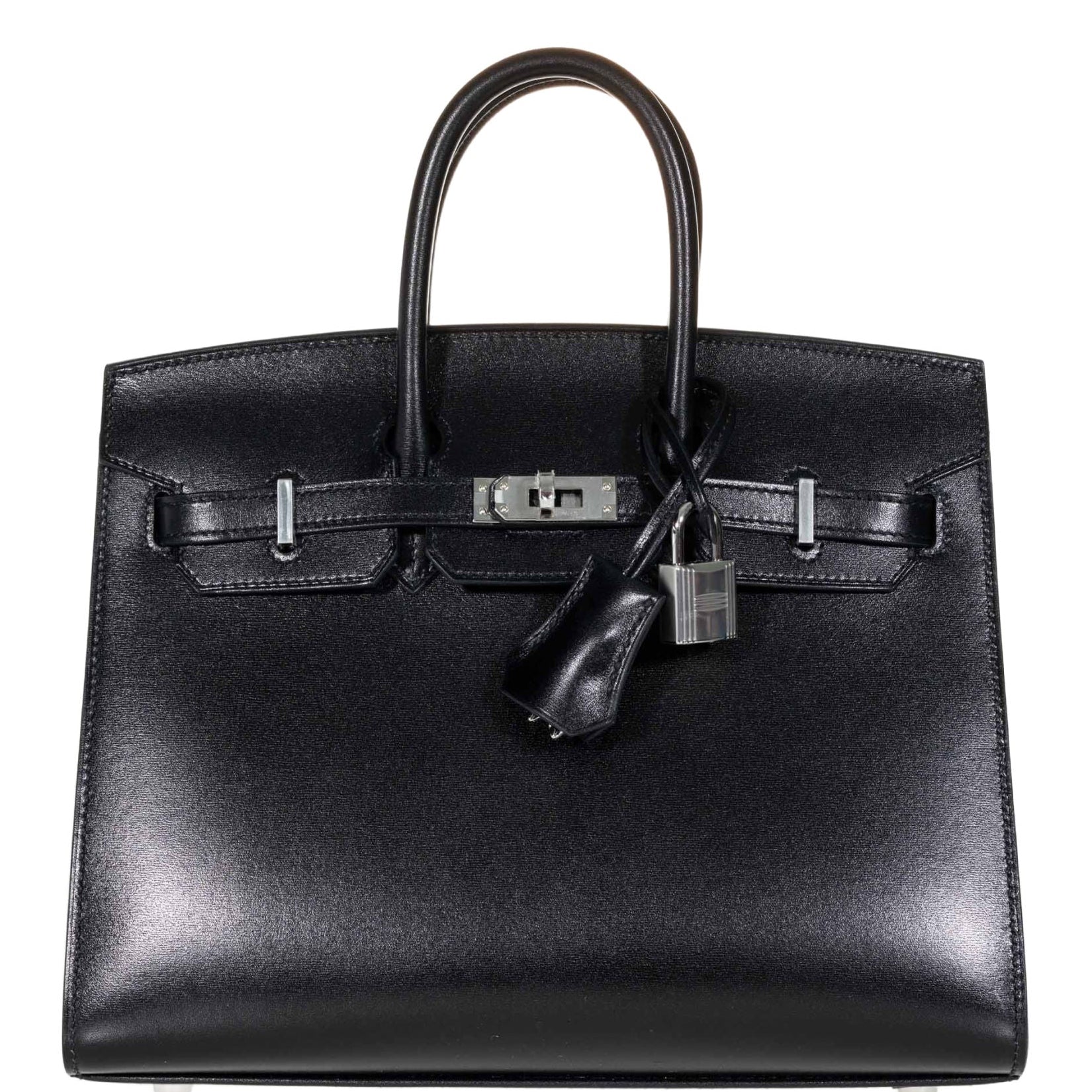 Hermès Birkin 25 Sellier Noir Box Calf Gold Hardware