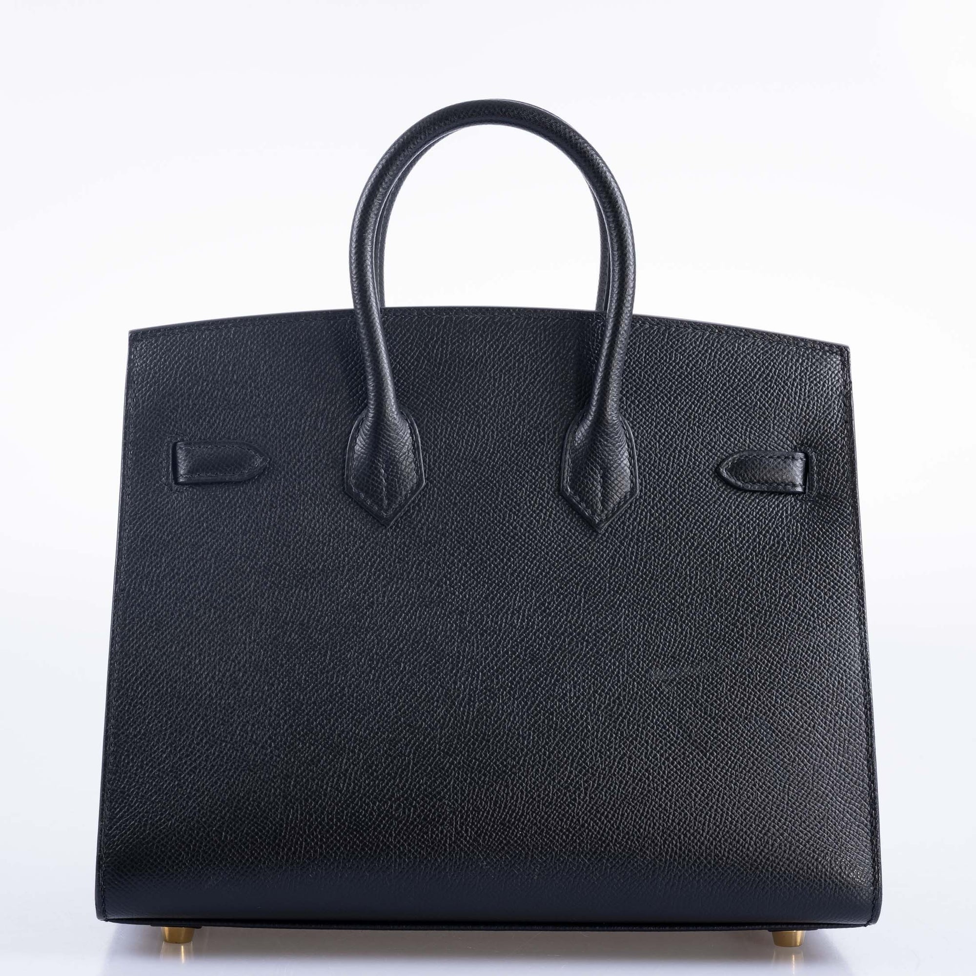 Hermès Birkin 25 Sellier Noir Epsom Gold Hardware