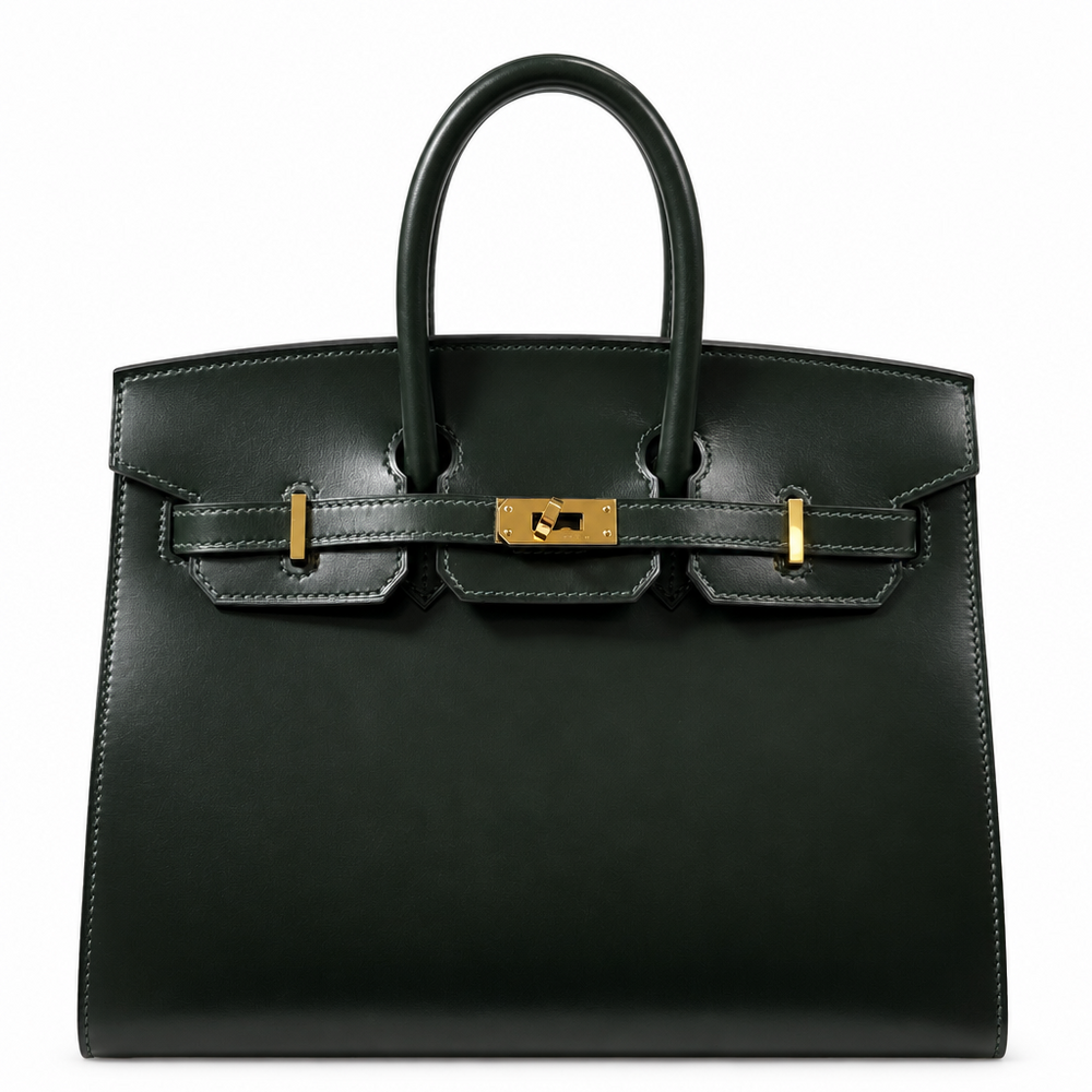 Hermès Birkin 25 Sellier Vert Foncé Box Calf Gold Hardware