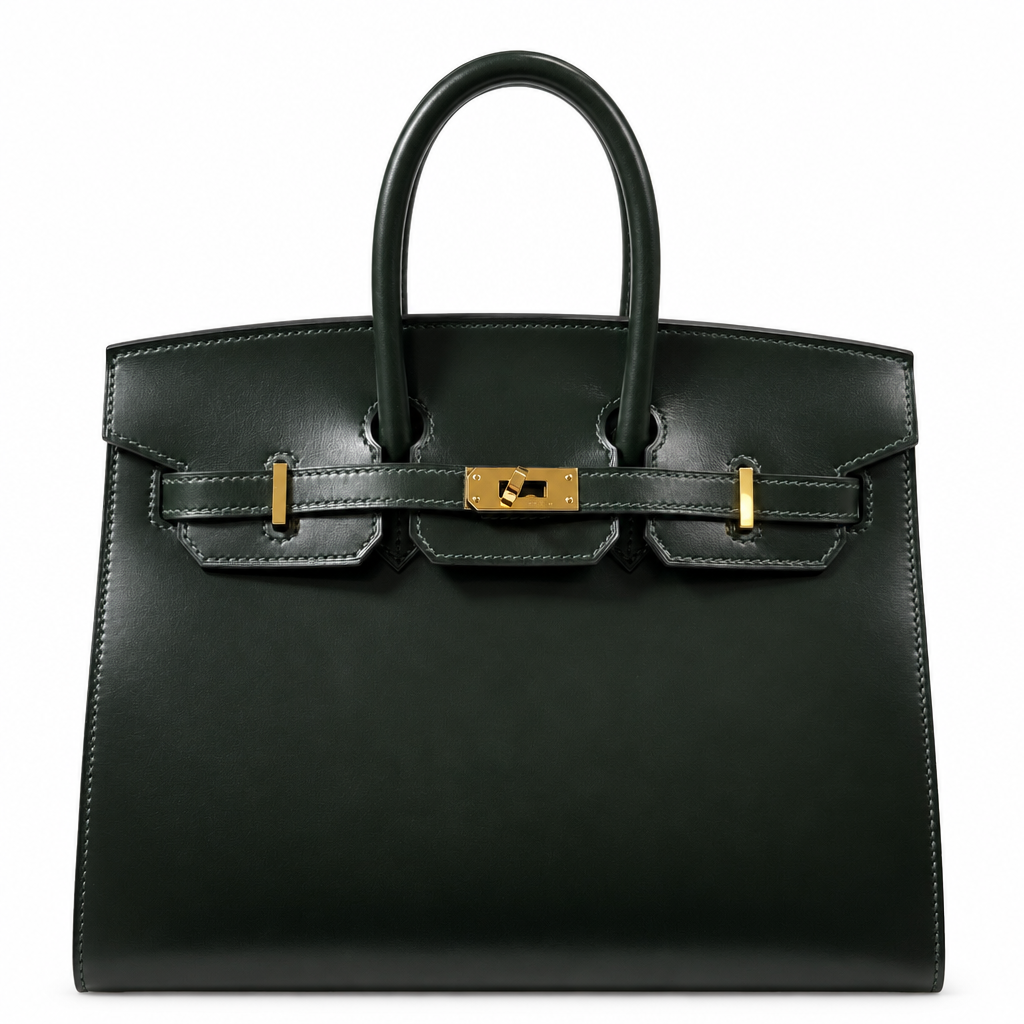 Hermès Birkin 25 Sellier Vert Foncé Box Calf Gold Hardware