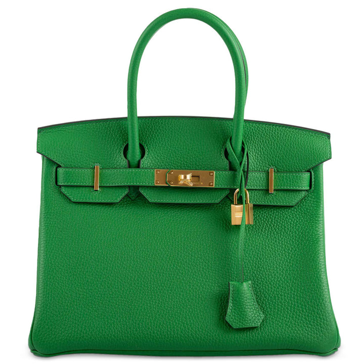 Hermès Birkin 30 Bambou Green Togo Gold Hardware