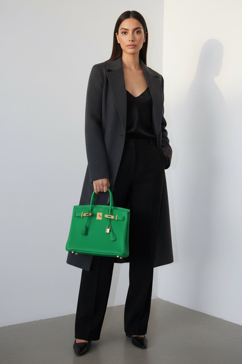 Hermès Birkin 30 Bambou Green Togo Gold Hardware