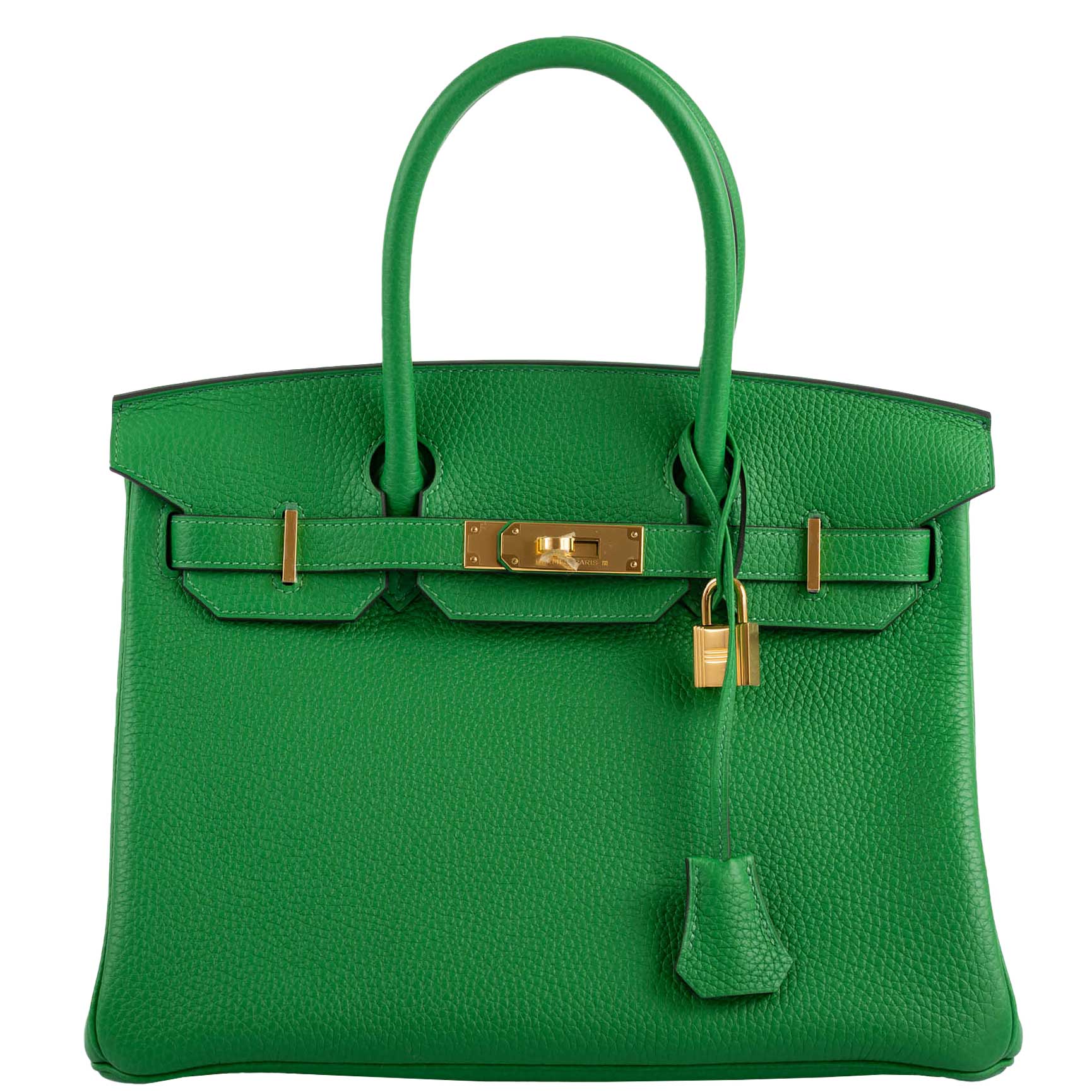 Hermès Birkin 30 Bambou Green Togo Gold Hardware | JANEFINDS