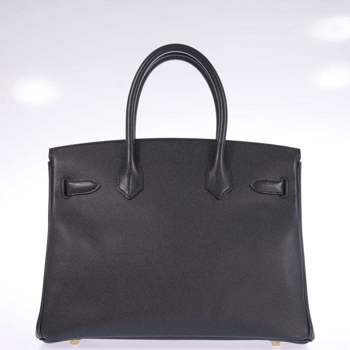 Hermès Birkin 30 Noir Epsom Gold Hardware, rear view