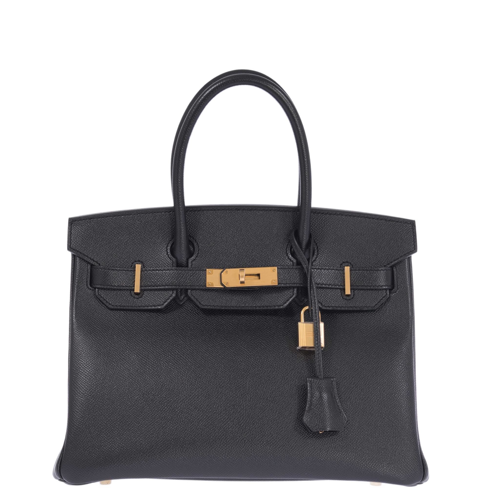 Hermès Birkin 30 Black Epsom Gold Hardware