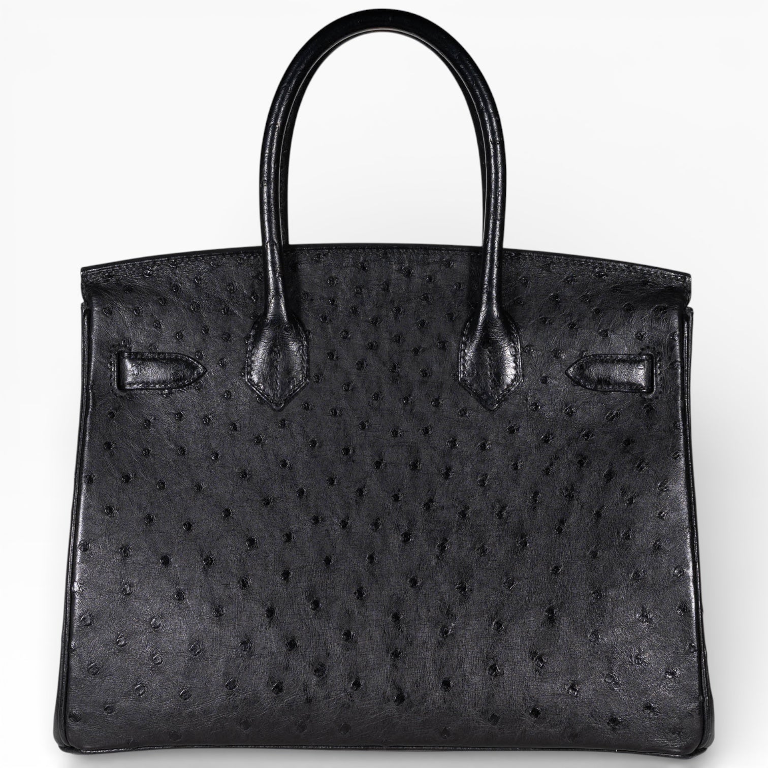 Hermès Birkin 30 Black Ostrich Rose Gold Hardware