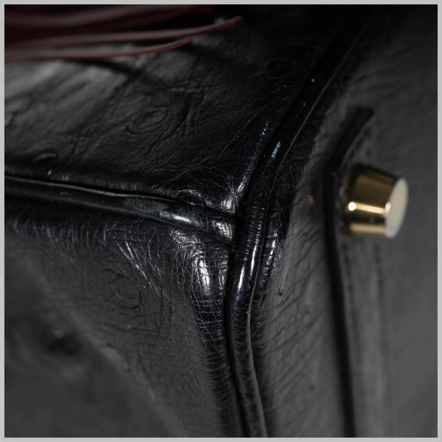 Hermès Birkin 30 Black Ostrich Rose Gold Hardware