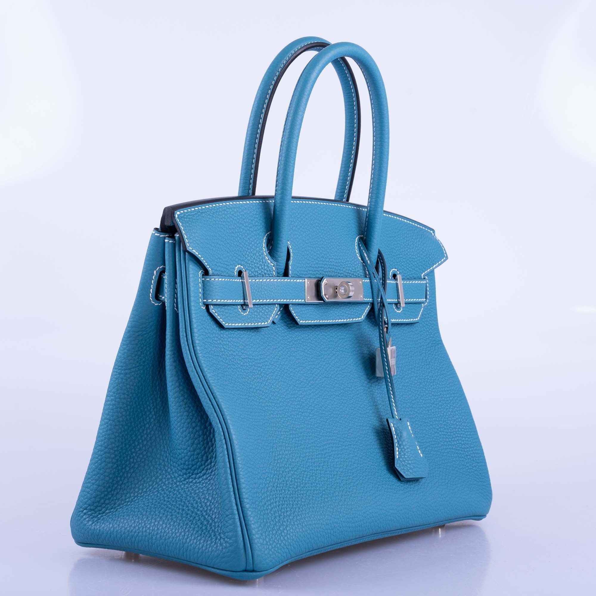 Hermès Birkin 30 Bleu Jean Togo Palladium Hardware
